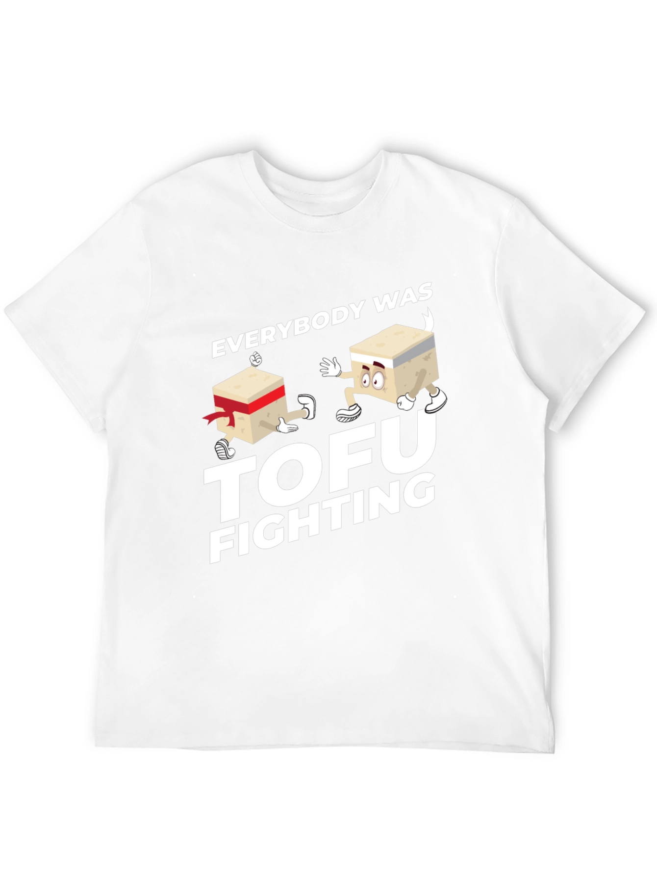 Black Everybody Was Tofu Fighting Graphic Tee view 12