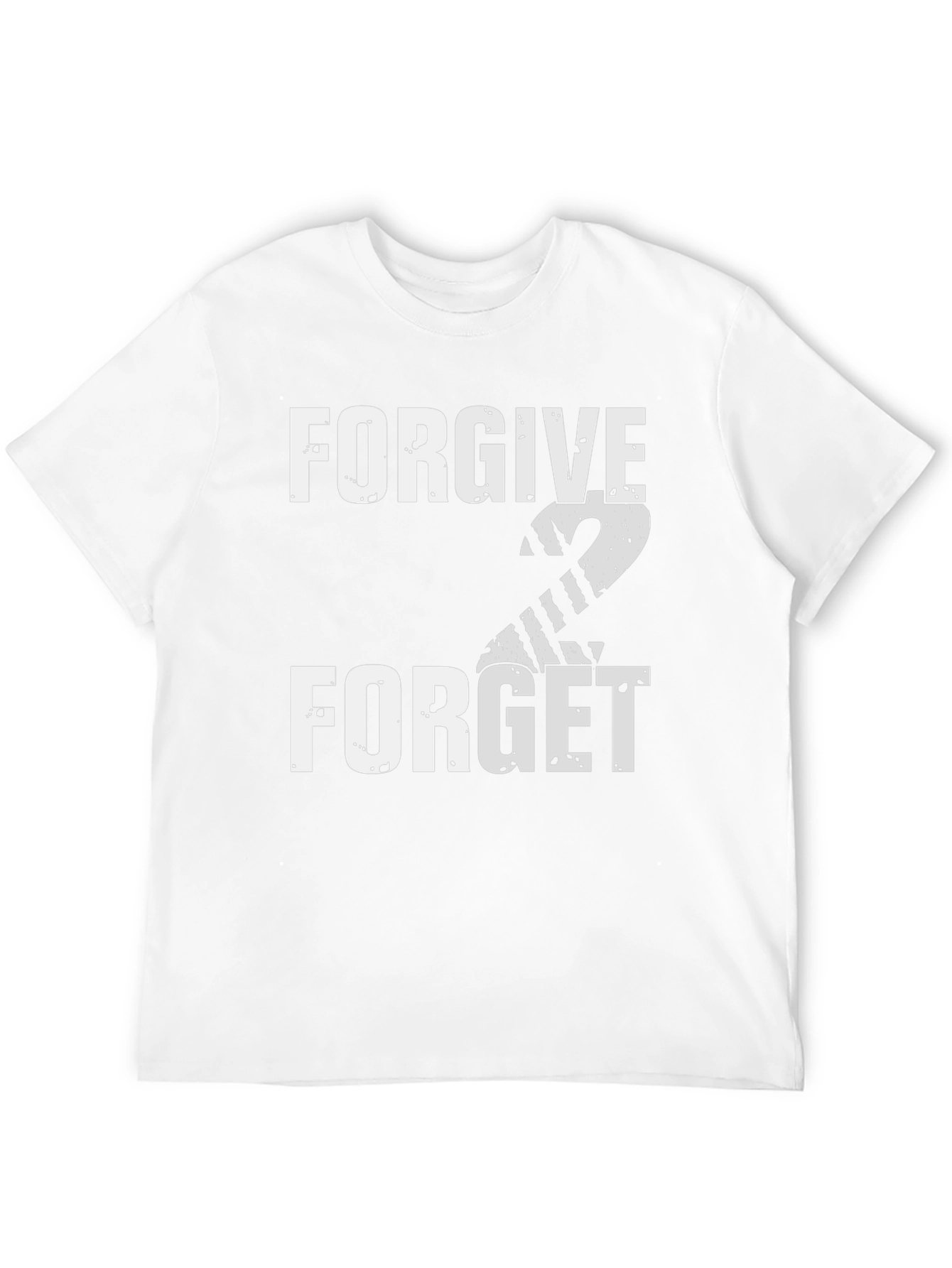 Black Forgive 2 Forget Graphic Tee - Black Casual T-Shirt view 12