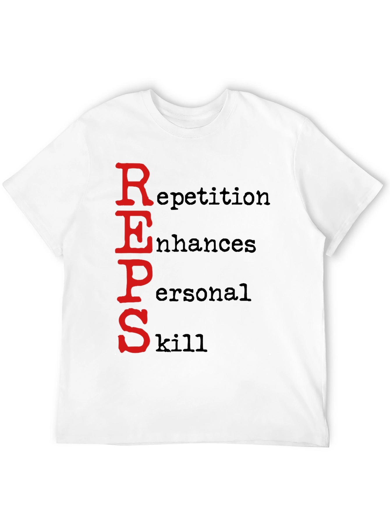 Black REPS Motivational Black T-Shirt view 12