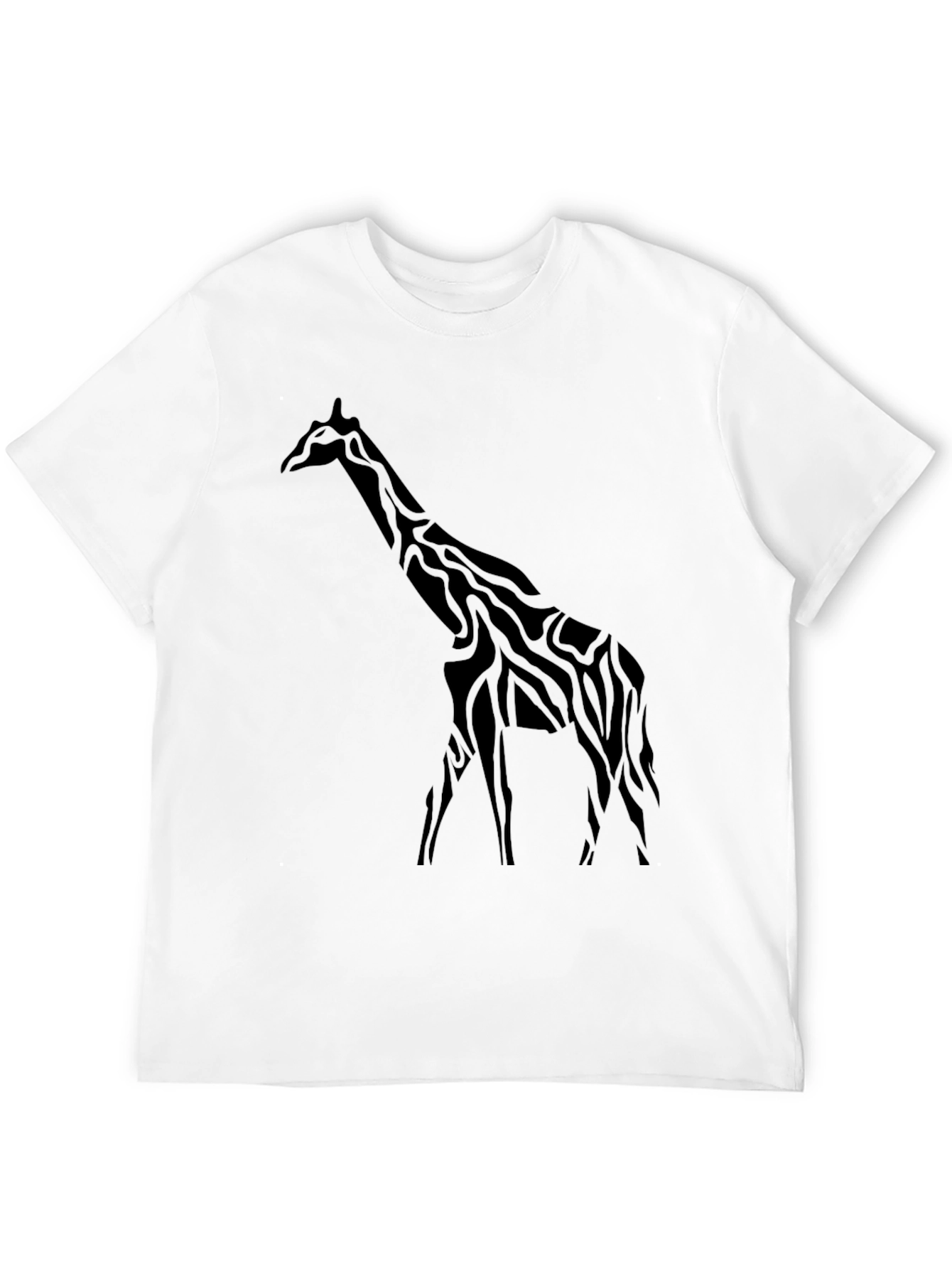 Black Black Giraffe Print Tee view 12