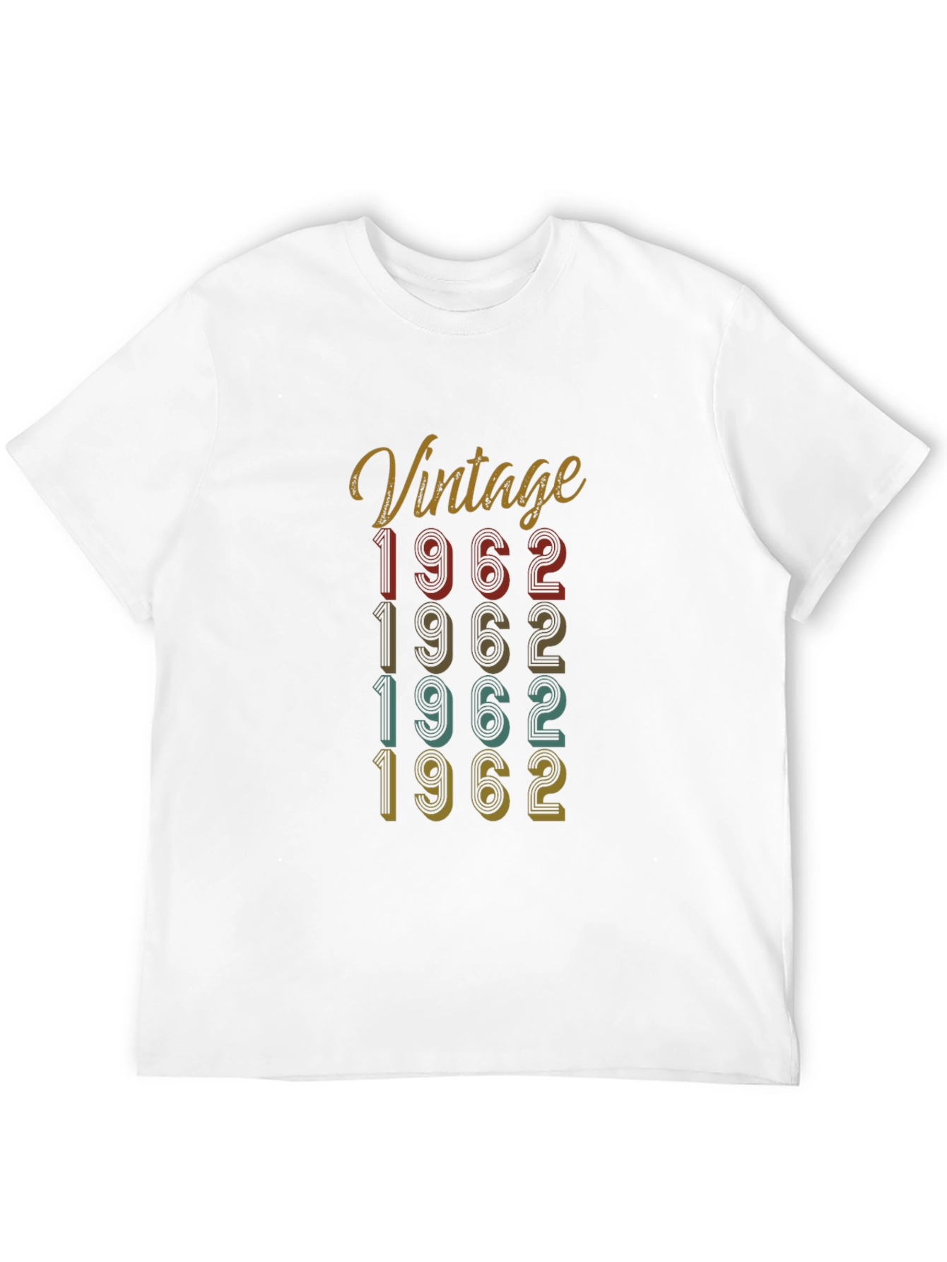 Black Vintage 1962 Birthday T-Shirt view 12