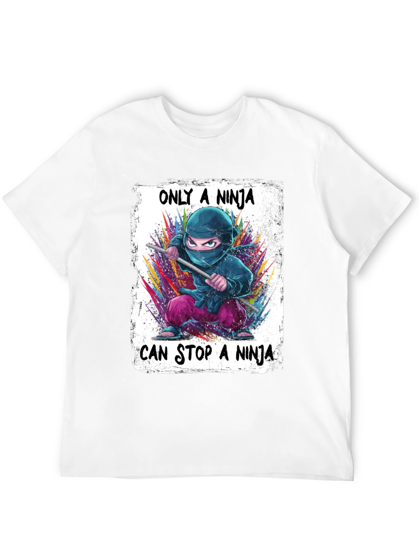 Black Ninja Graphic T-Shirt view 12