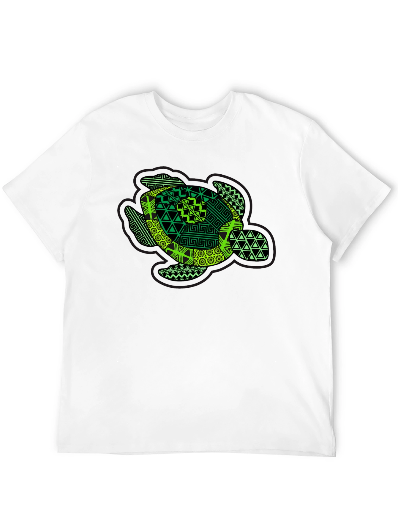 Black Turtle Graphic Black T-Shirt view 12