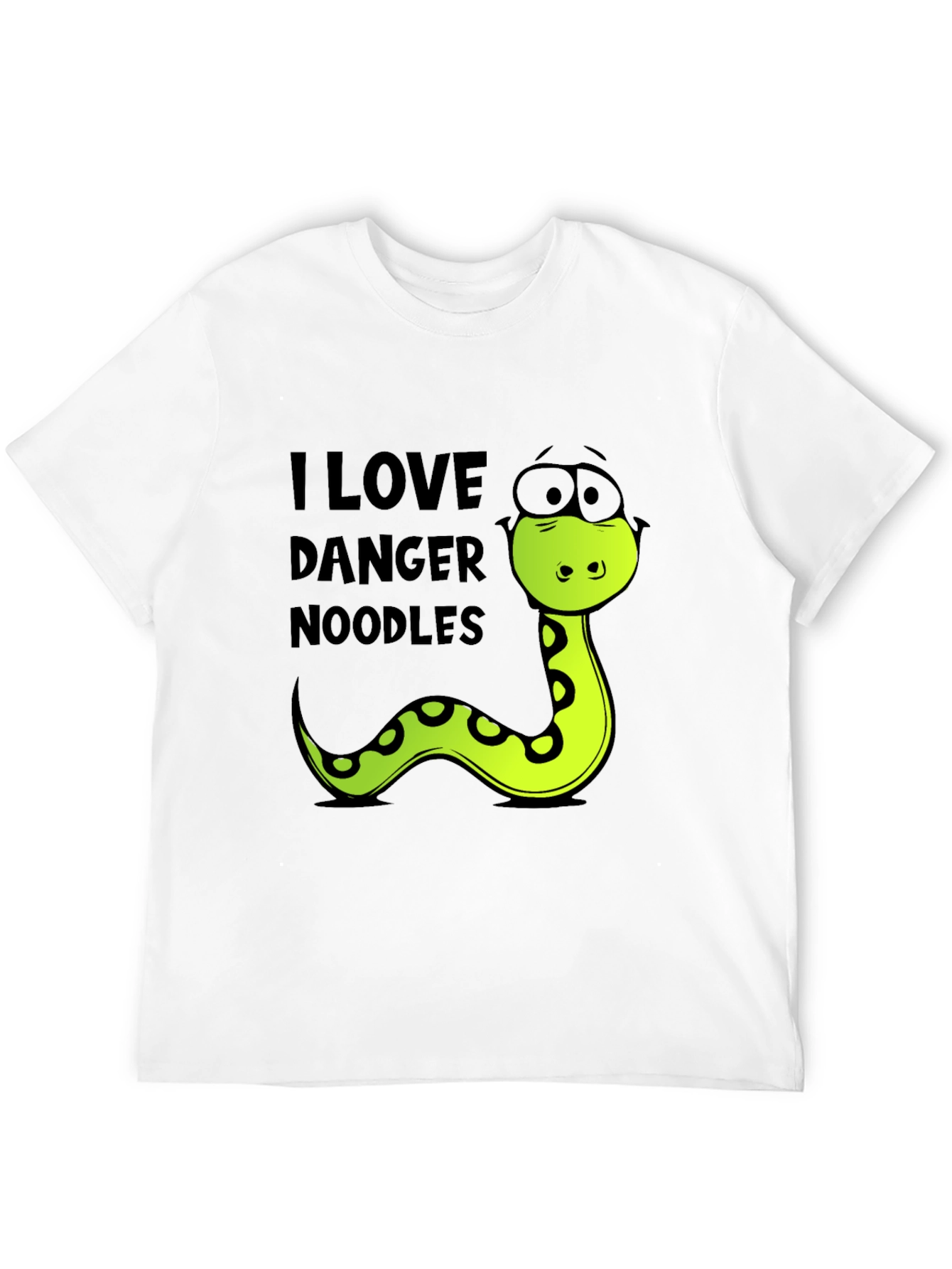 Black Danger Noodles T-Shirt - Funny Snake Tee view 12