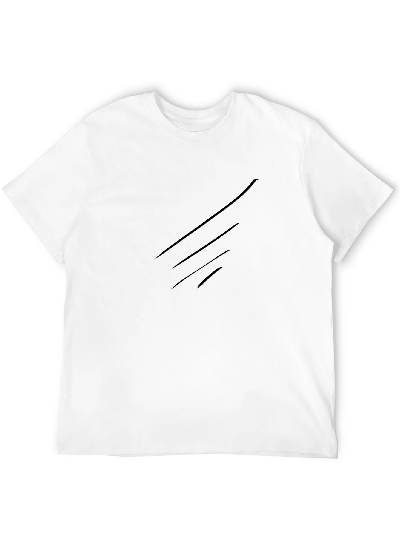 Black Men's Black Crew Neck Short Sleeve T-Shirt view 12