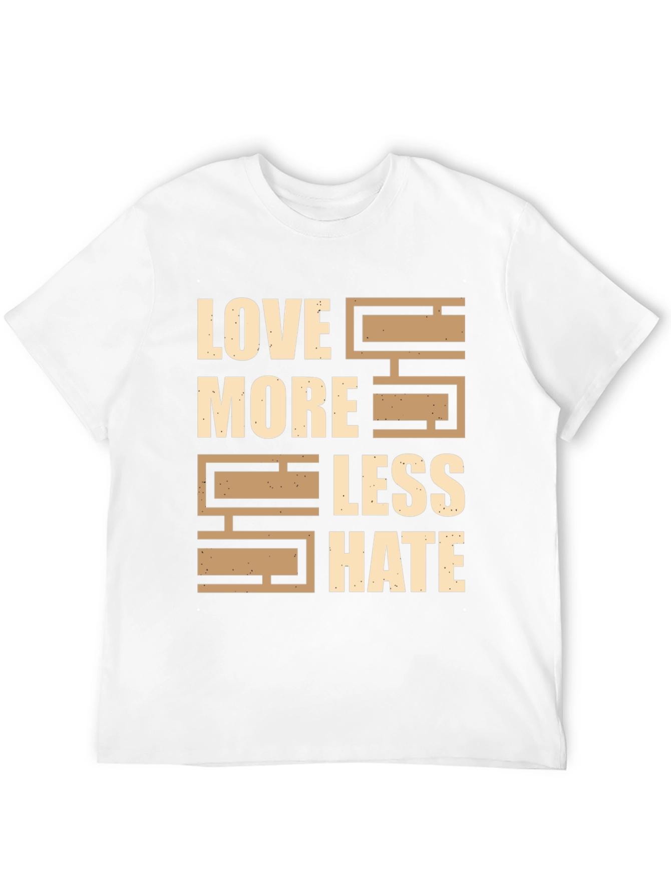 Black Love More Less Hate Graphic T-Shirt view 12