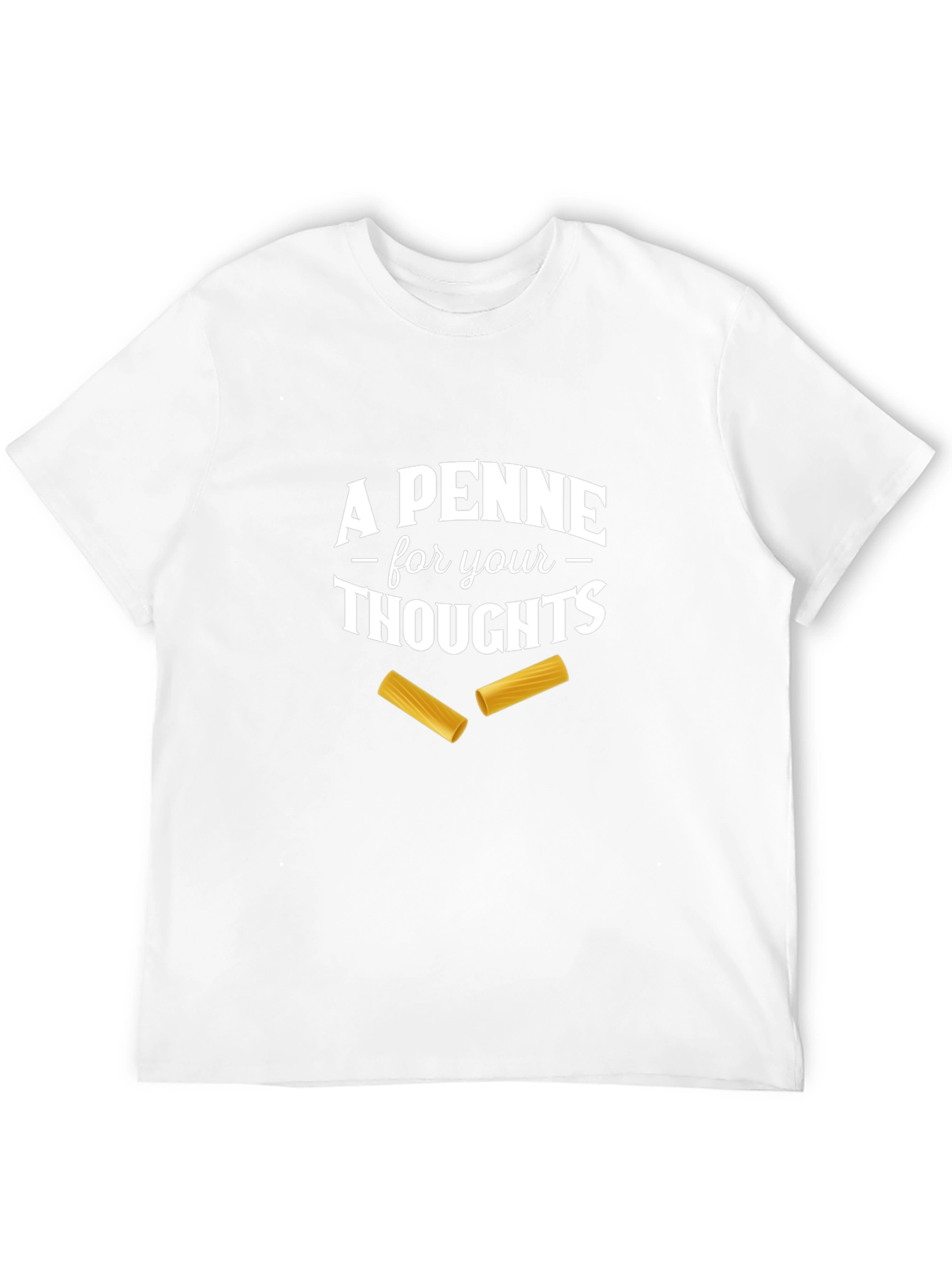Black A Penne For Your Thoughts T-Shirt view 12