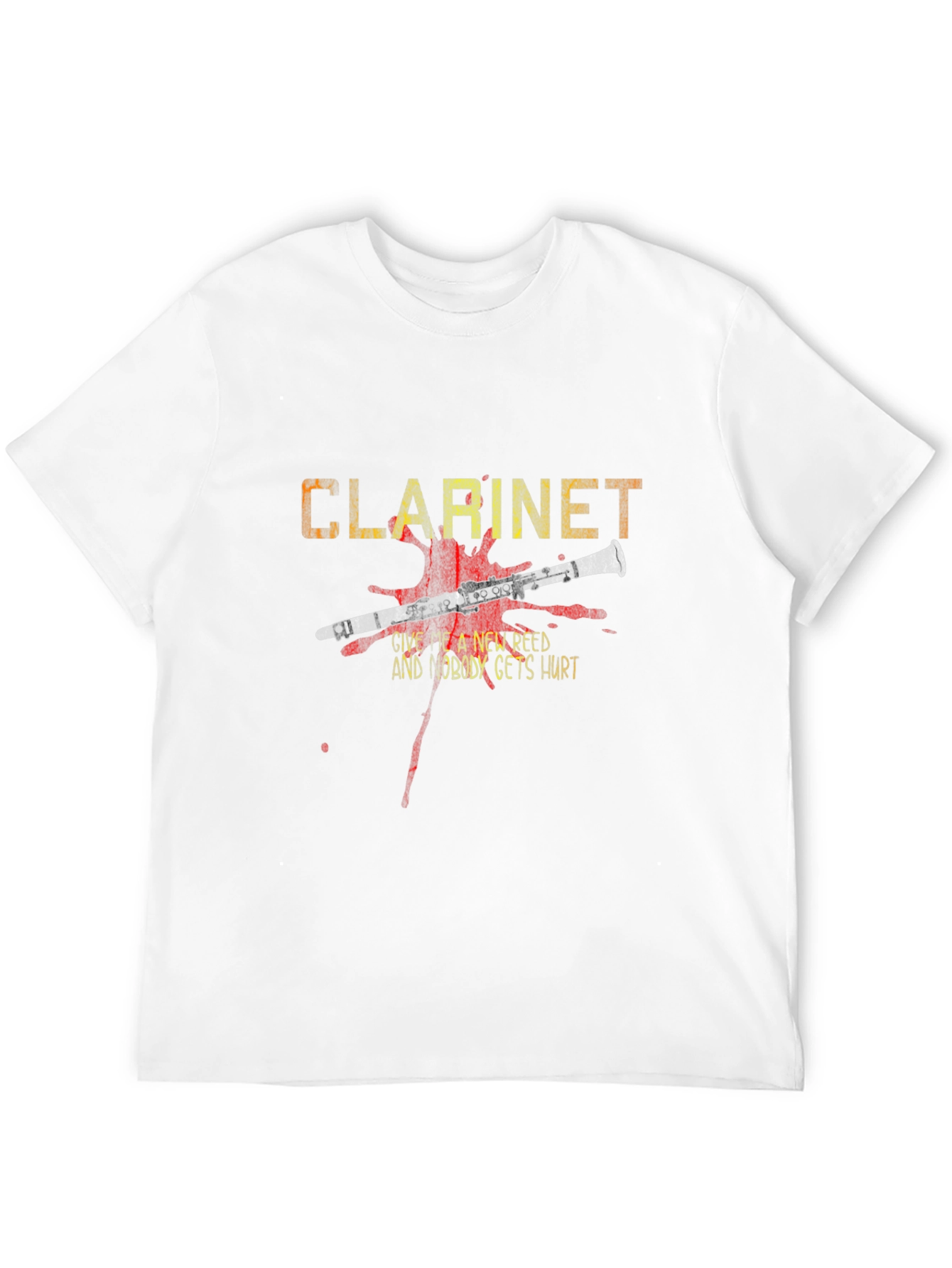 Black Clarinet New Reed T-Shirt - Music Band Tee view 12