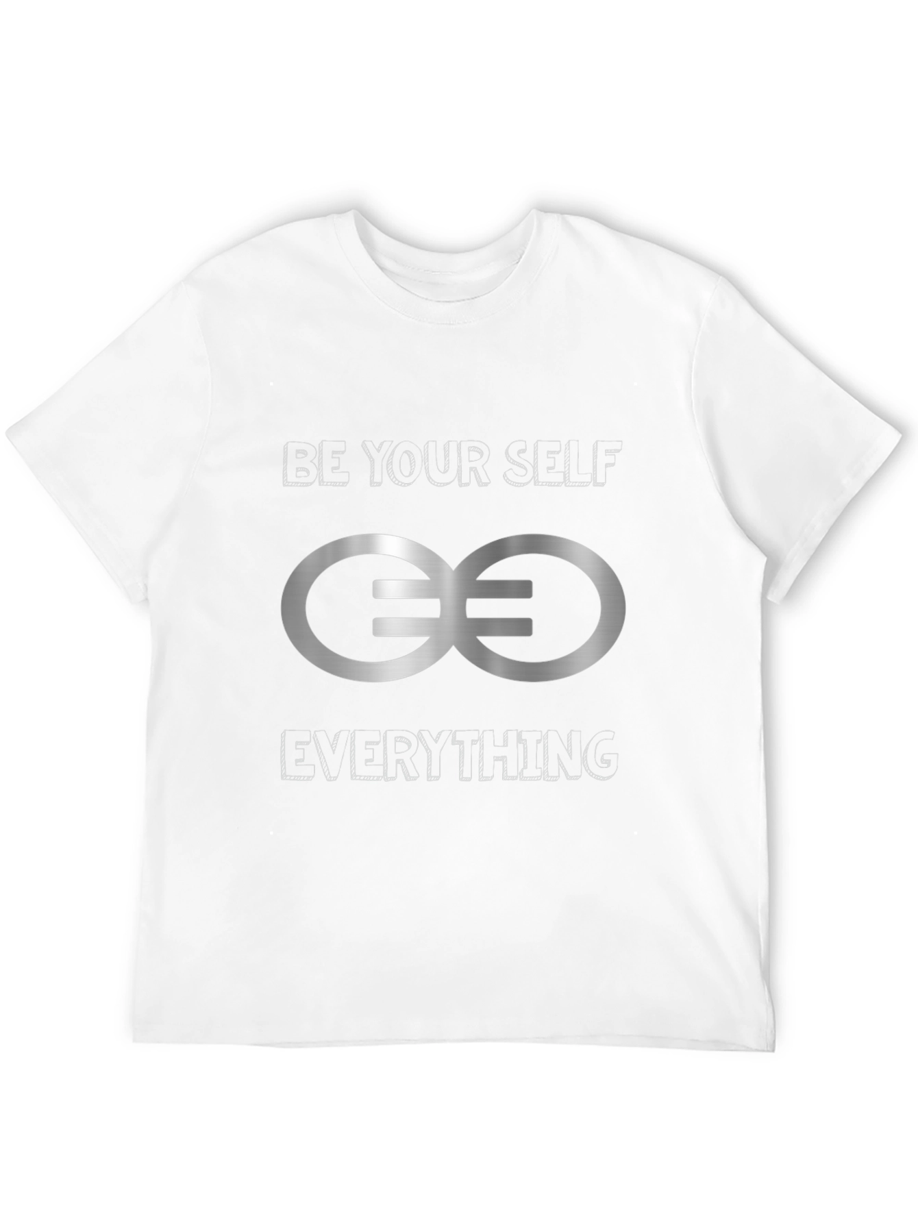 Black Be Yourself T-Shirt with Infinity Symbol view 12