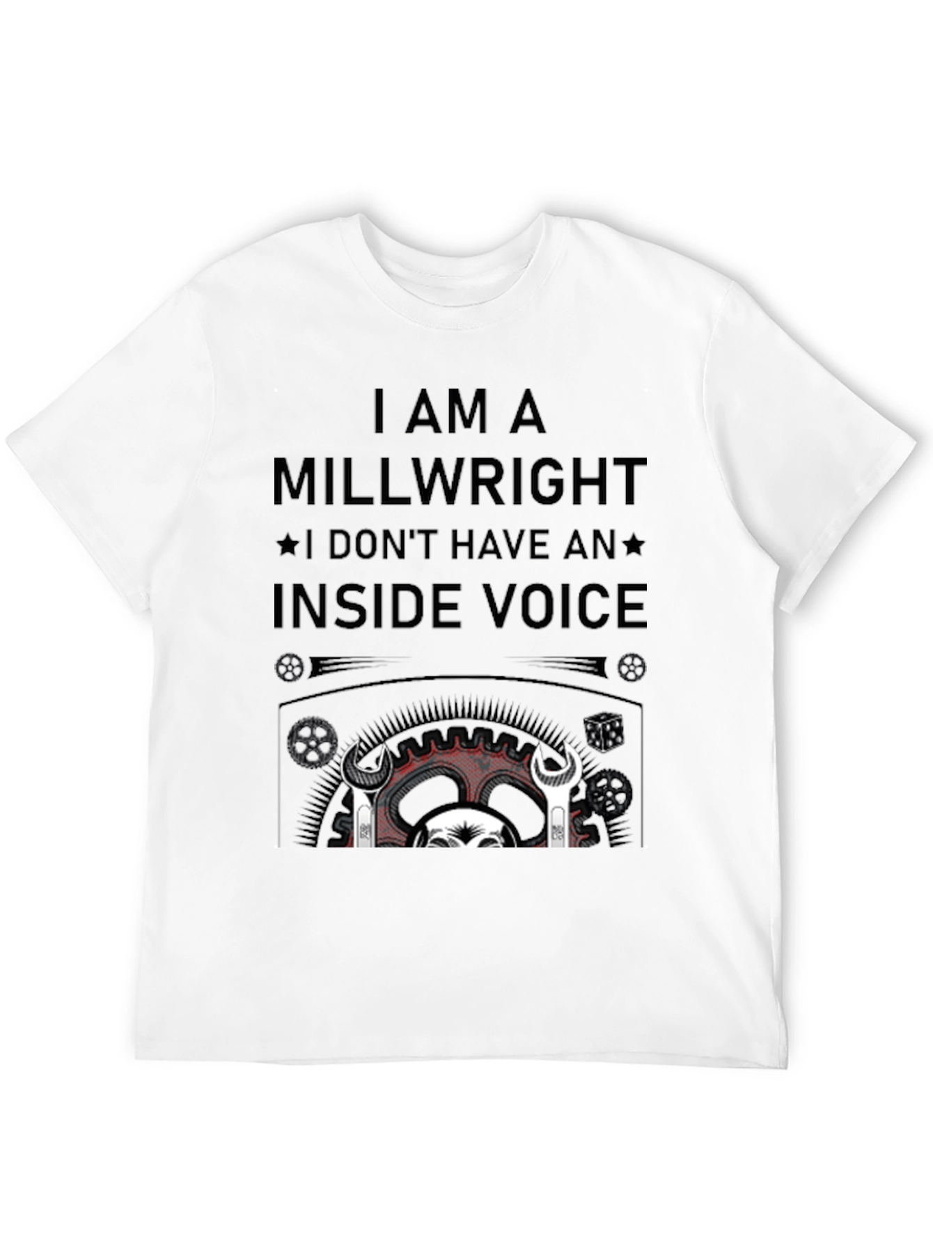 Black Millwright I Don't Have an Inside Voice Black T-Shirt view 12