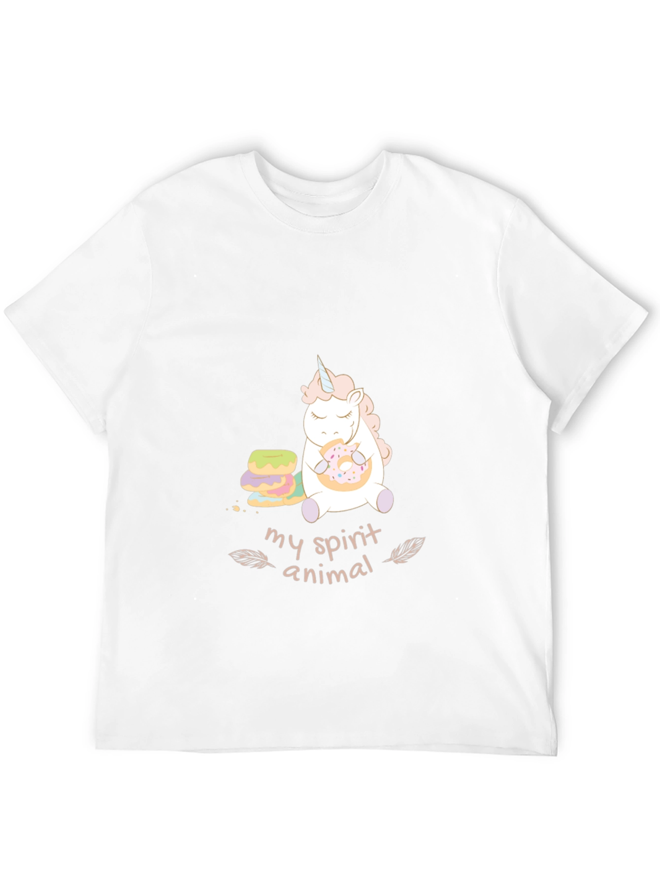 Black Unicorn Spirit Animal Graphic Tee - Black view 12