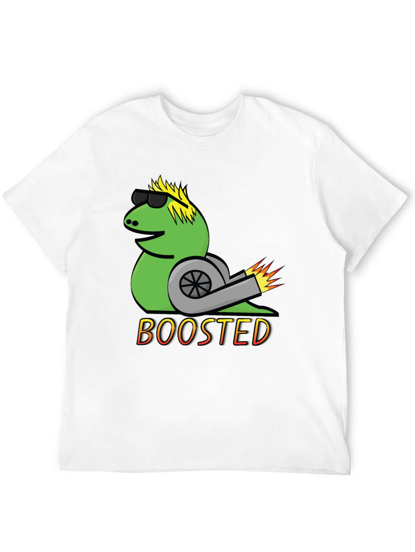 Black Boosted Snail T-Shirt - Cool Car Enthusiast Tee view 12