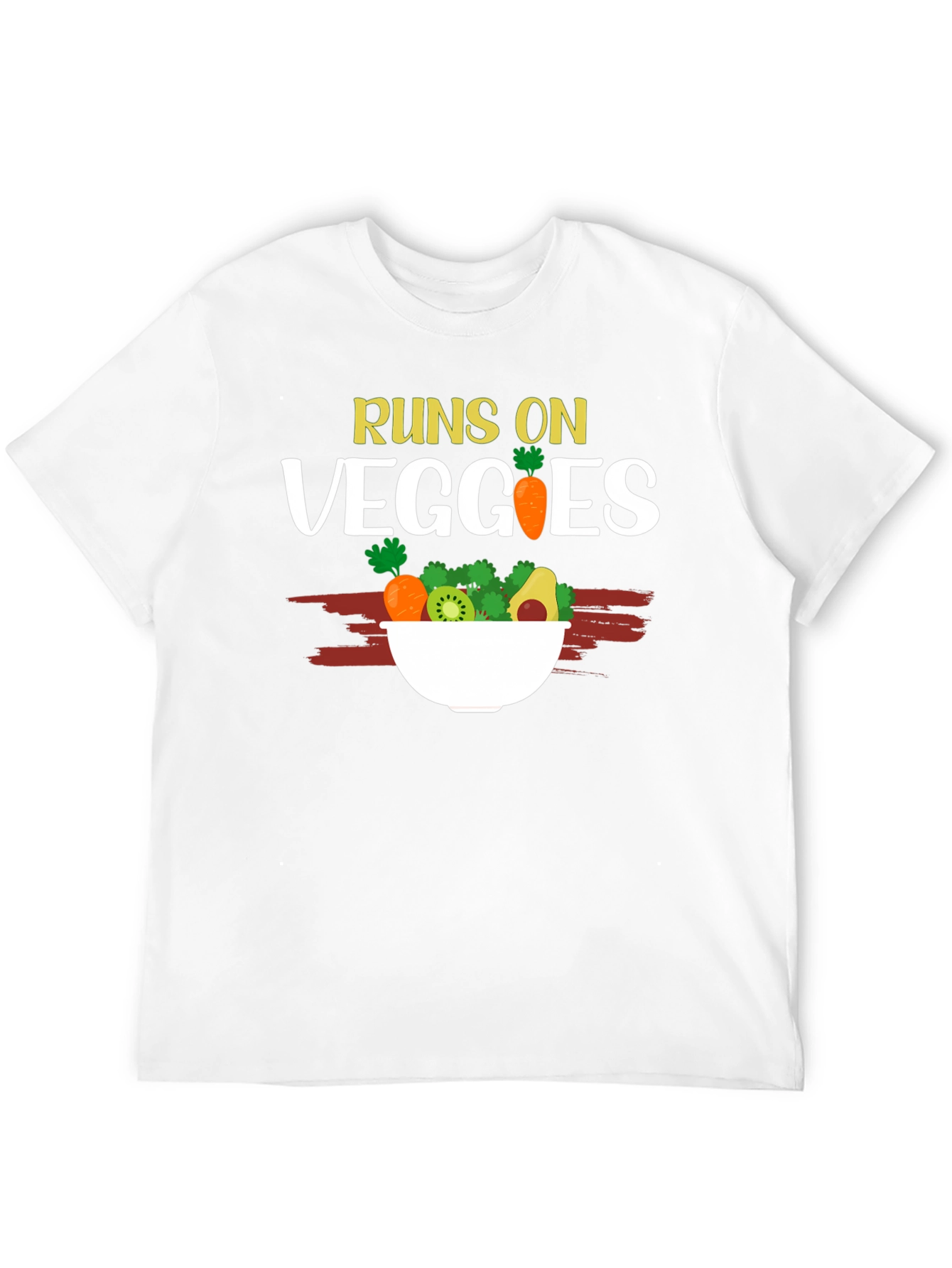 Runs On Veggies T-Shirt - Vegan Friendly - 12