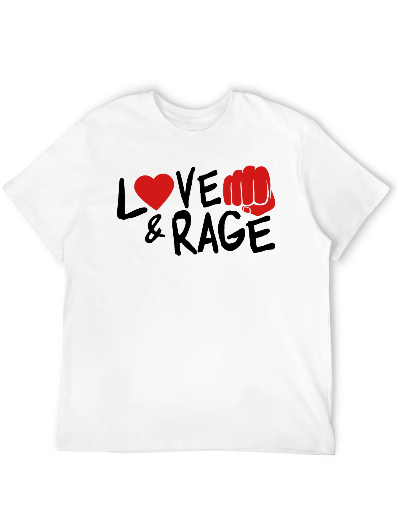 Black Love & Rage Graphic T-Shirt - Black view 12