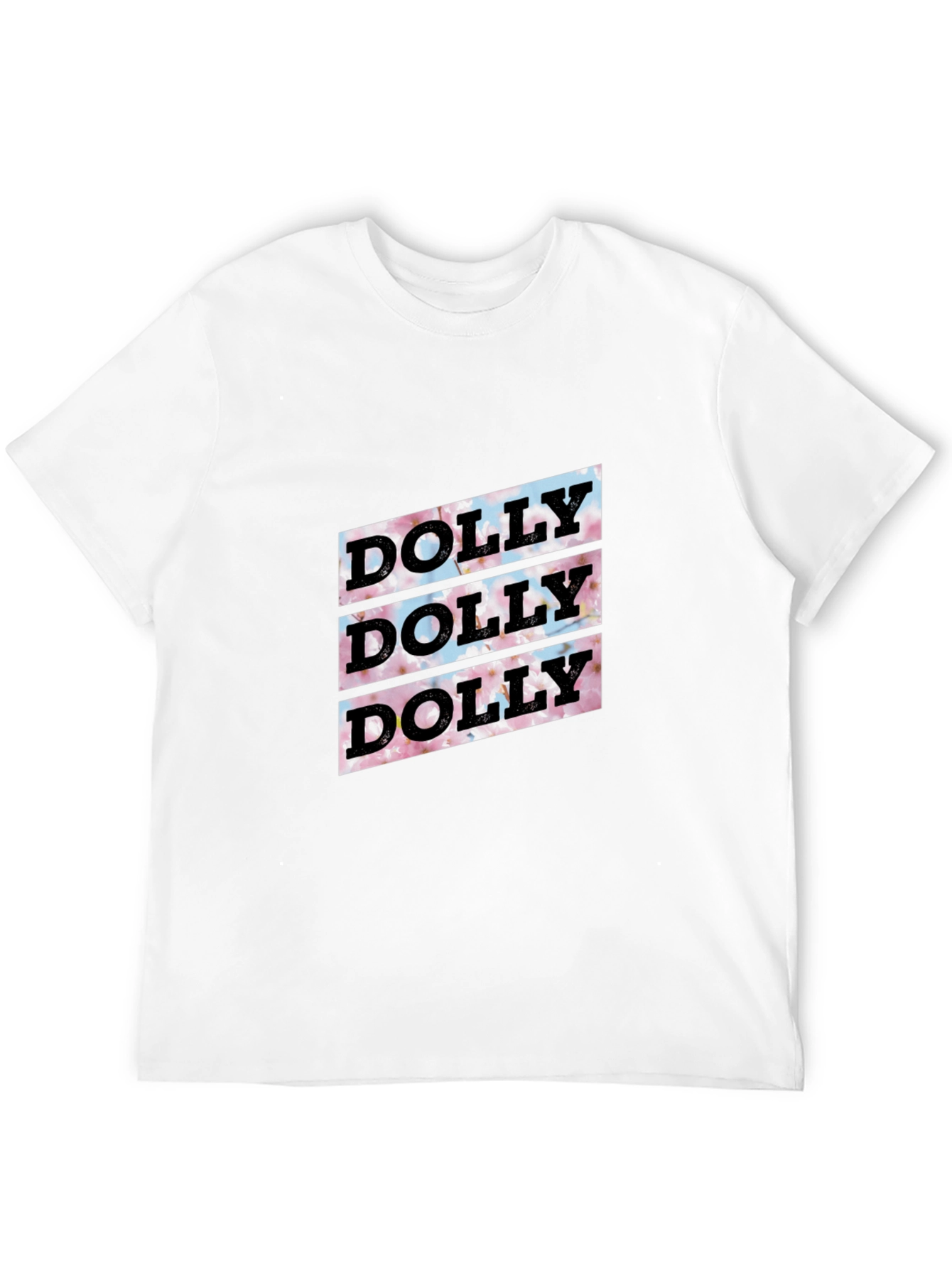 Black Dolly Floral Graphic Tee - Soft Black Cotton T-Shirt view 12