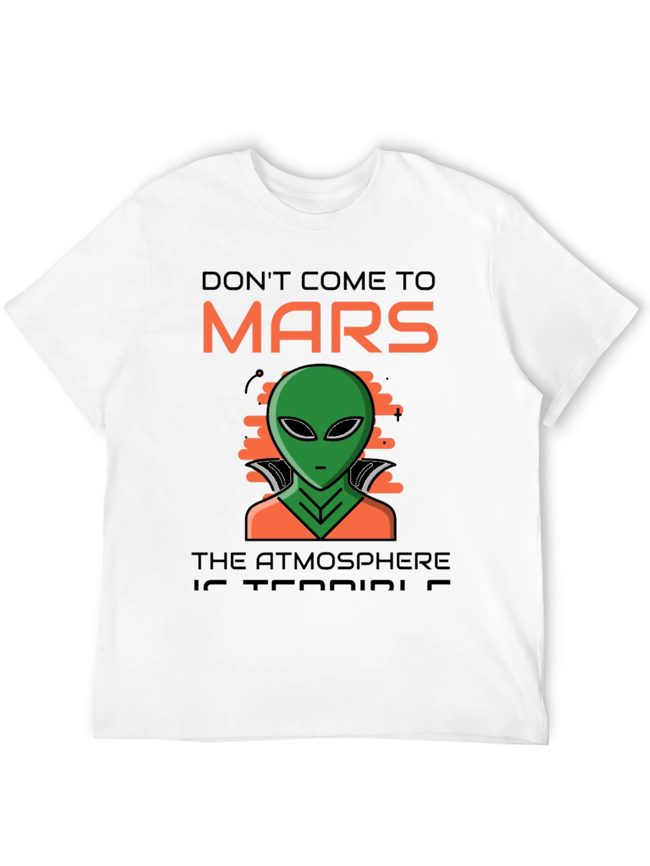 Black Don't Come To Mars Alien Graphic T-Shirt view 12