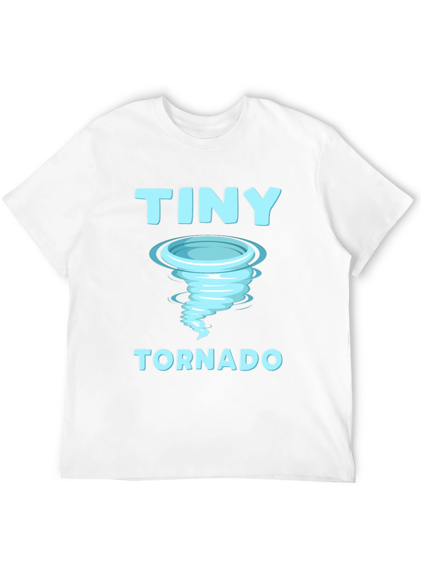 Black Tiny Tornado Graphic T-Shirt, Novelty Weather Tee view 12