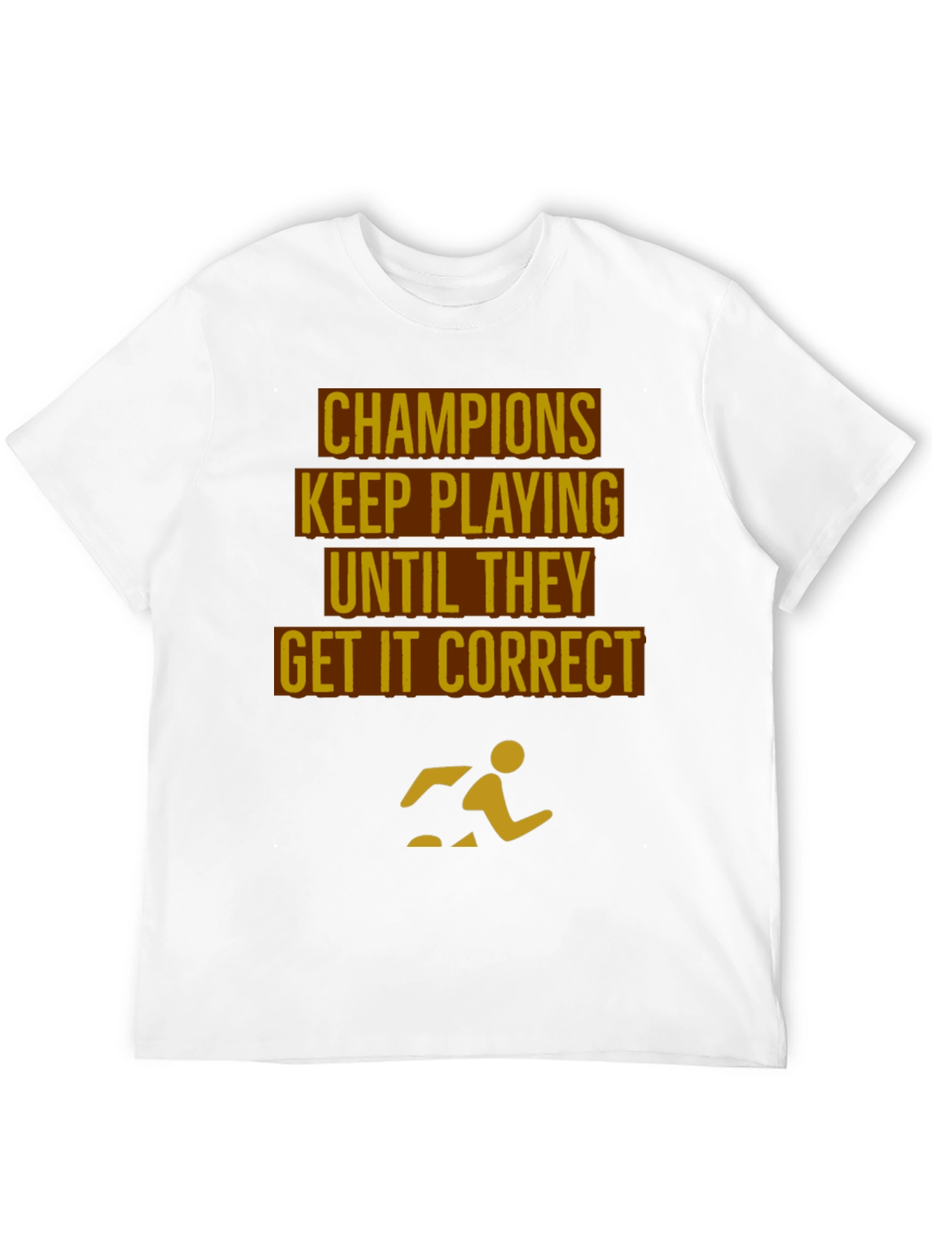 Black Champions Motivational Black T-Shirt view 12