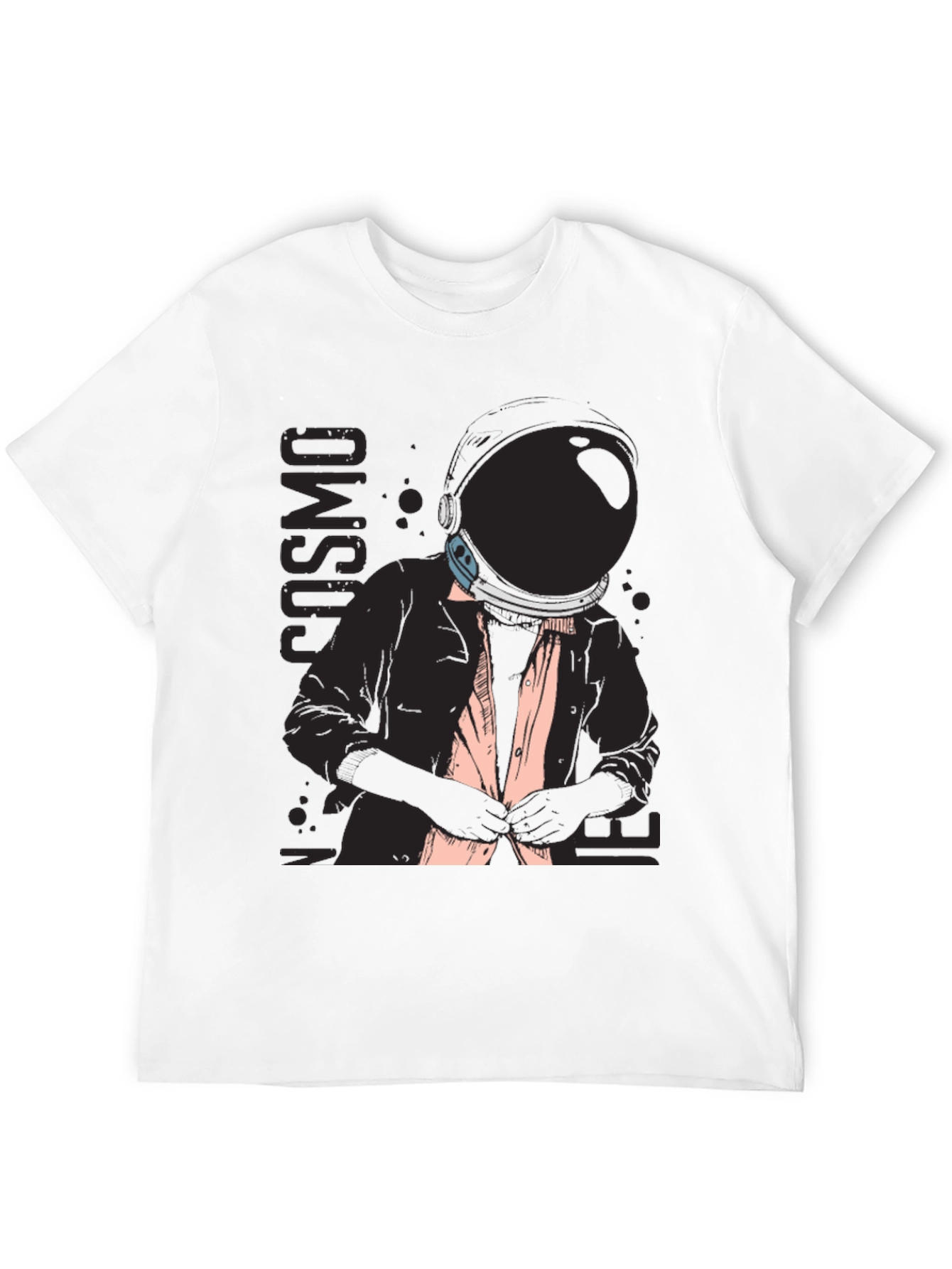 Black Cosmo Inner Space Black Graphic T-Shirt view 12