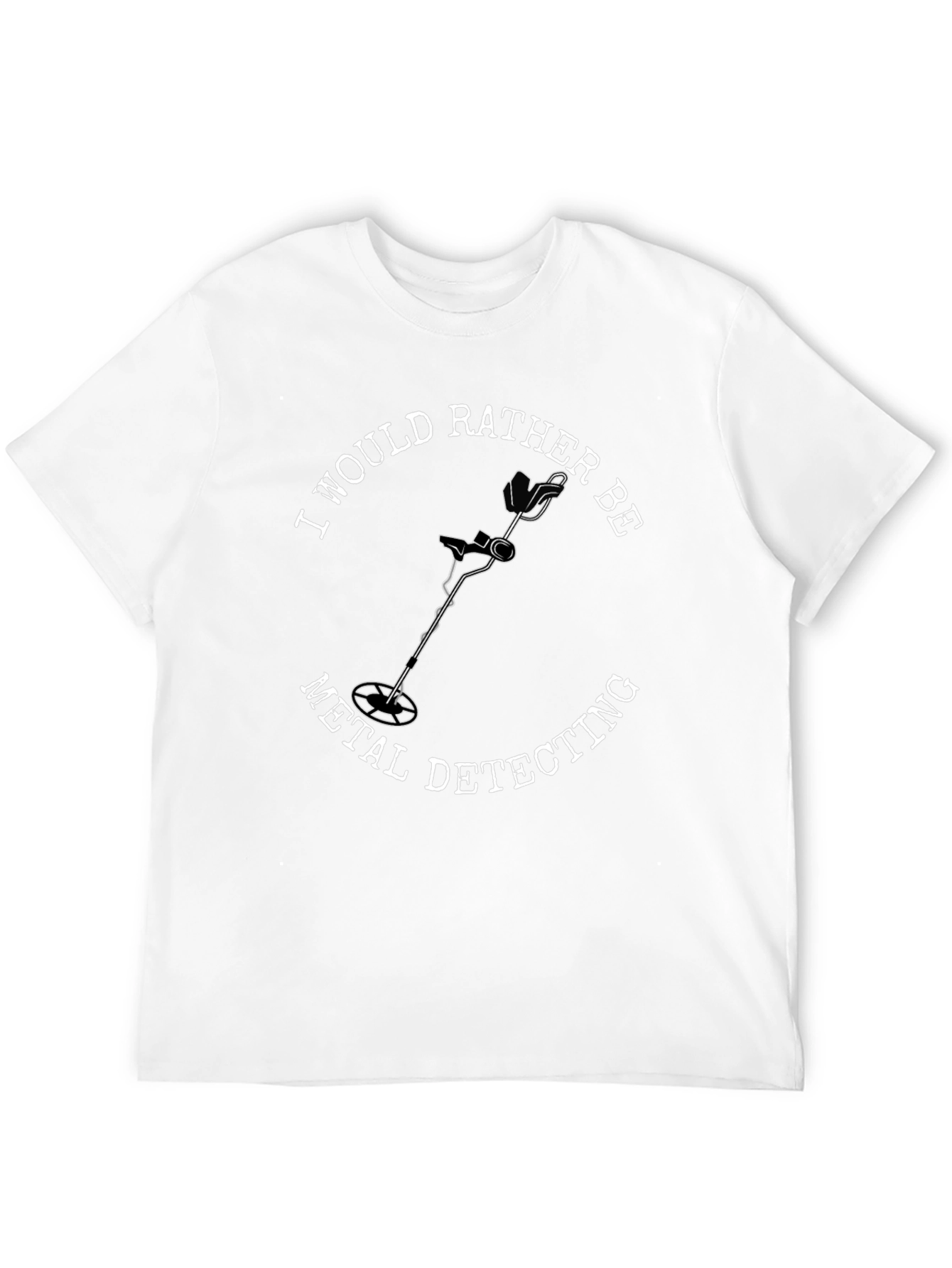 Black Metal Detecting Enthusiast Black T-Shirt view 12