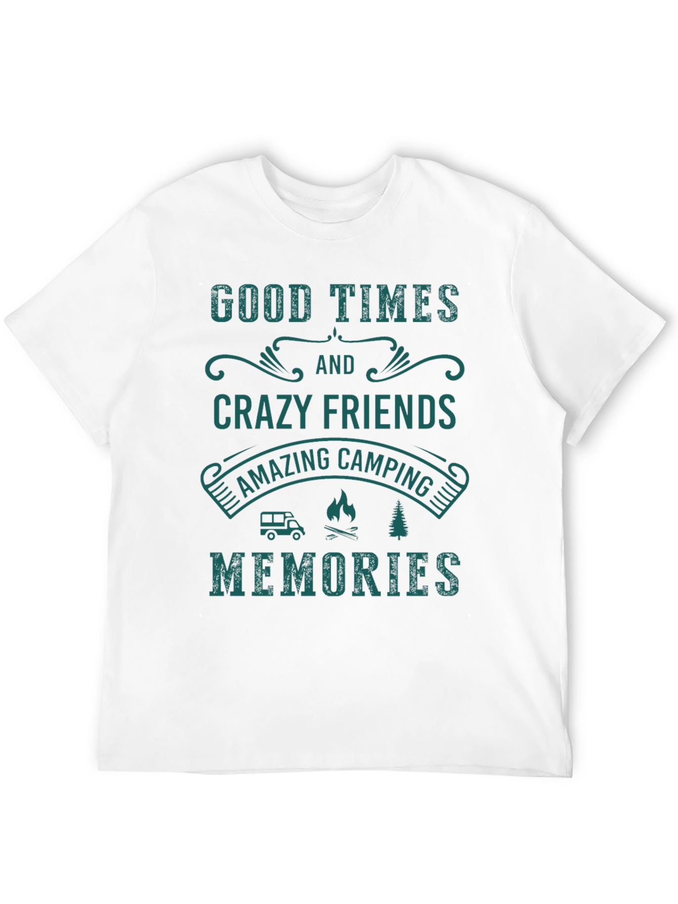 Black Camping Memories Graphic T-Shirt view 12