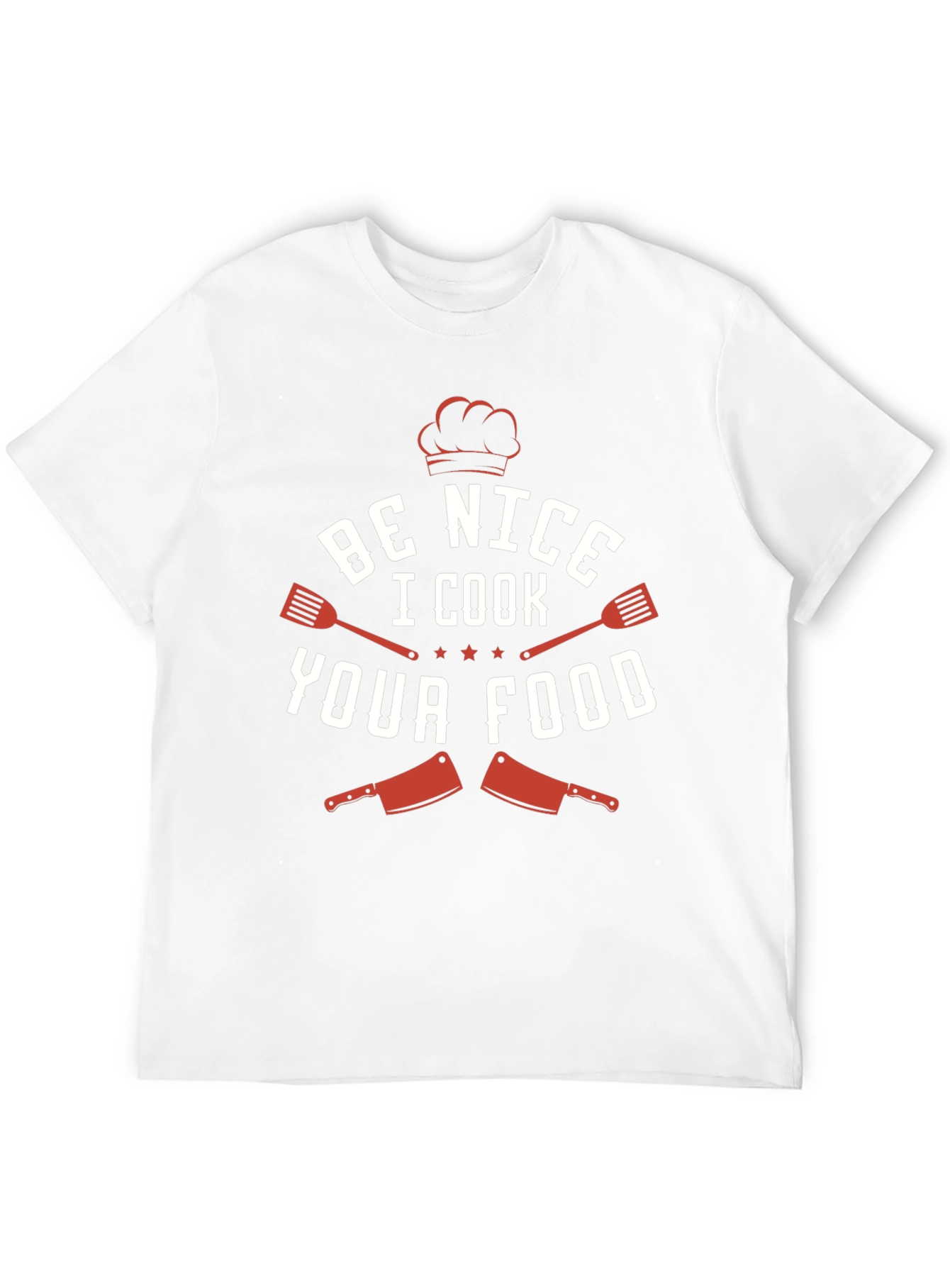 Black Be Nice I Cook Your Food Funny Chef T-Shirt view 12