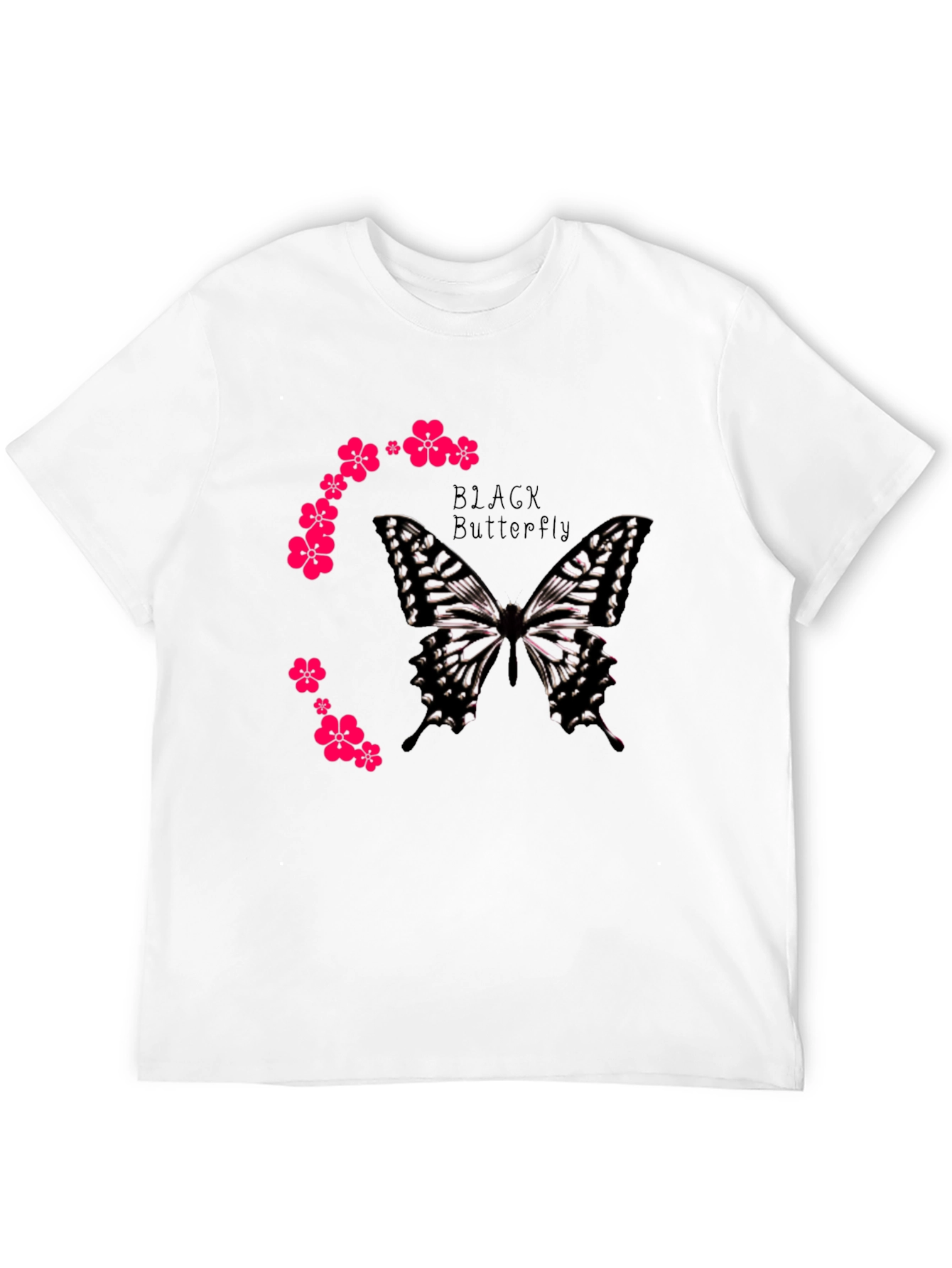 Black Black Butterfly Graphic Tee view 12