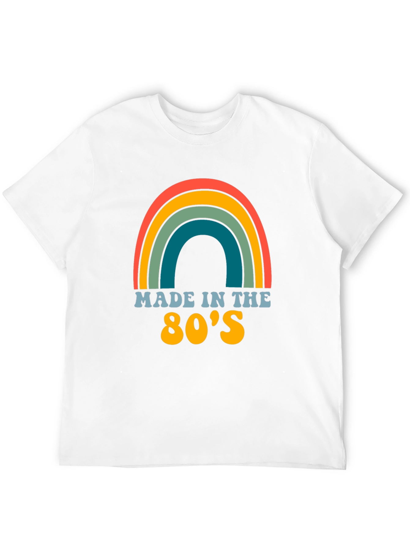 Black Made in the 80's Retro Rainbow T-Shirt view 12