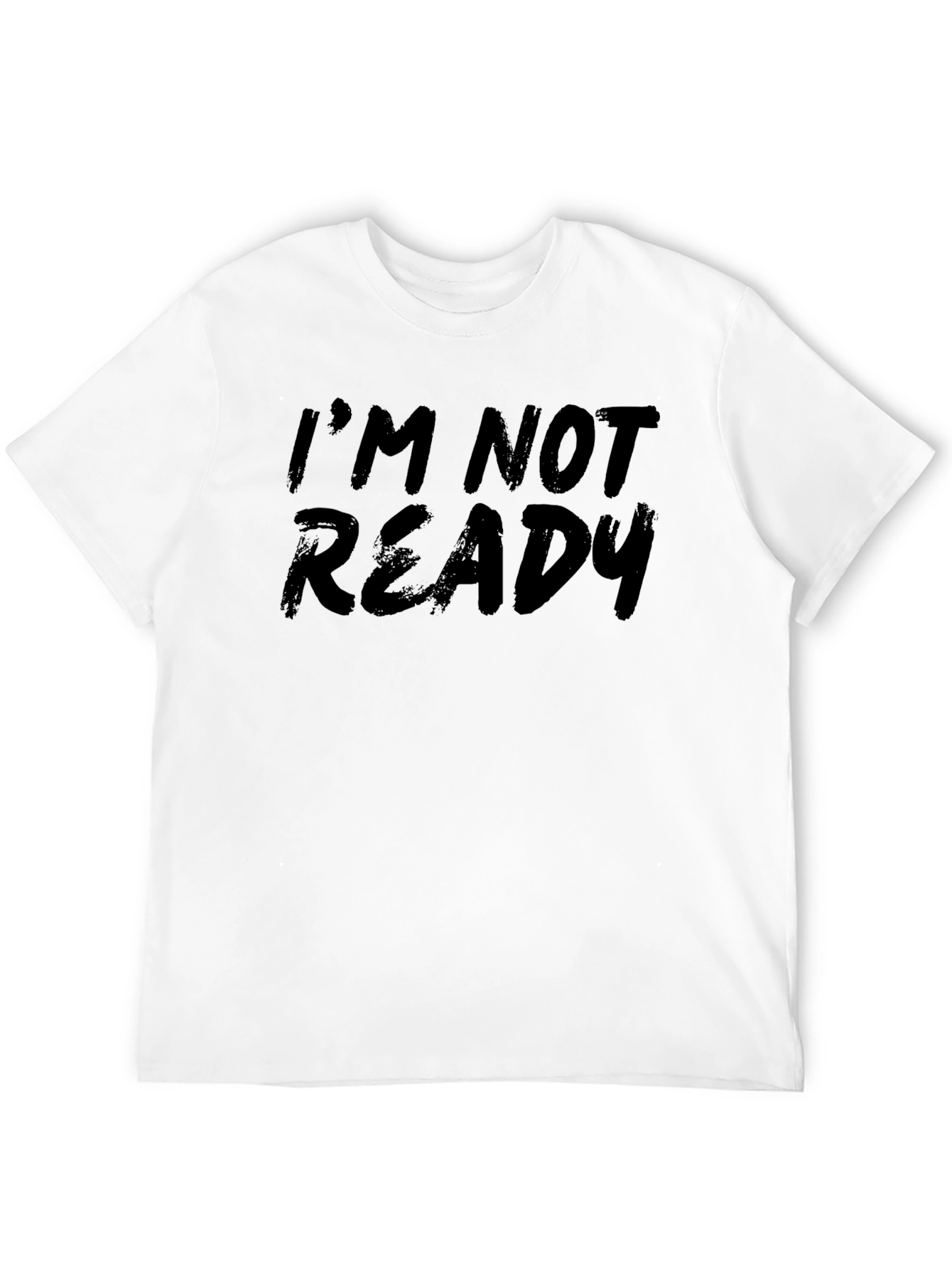 Black I'm Not Ready Black Tee view 12