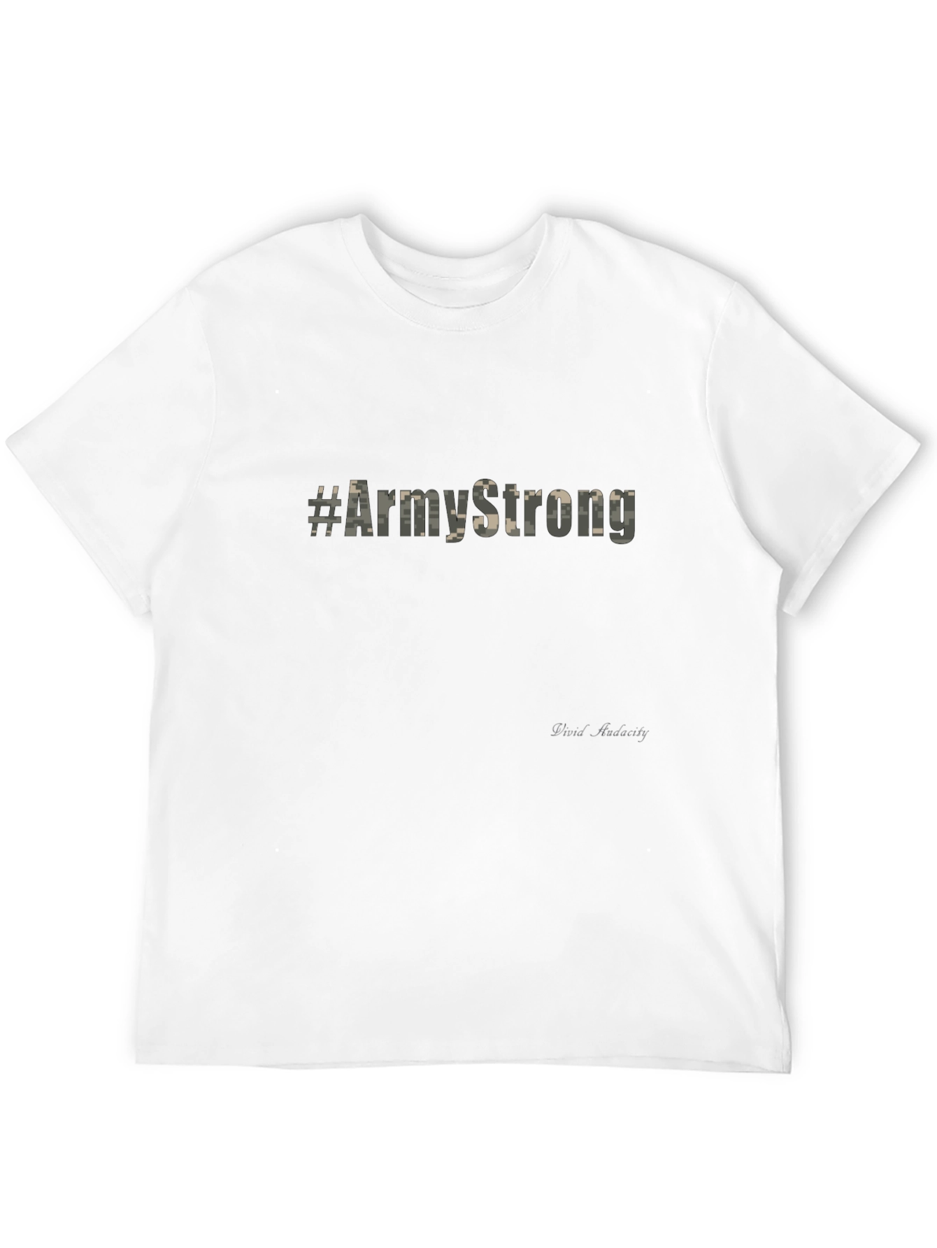 Black Army Strong Graphic Print T-Shirt view 12
