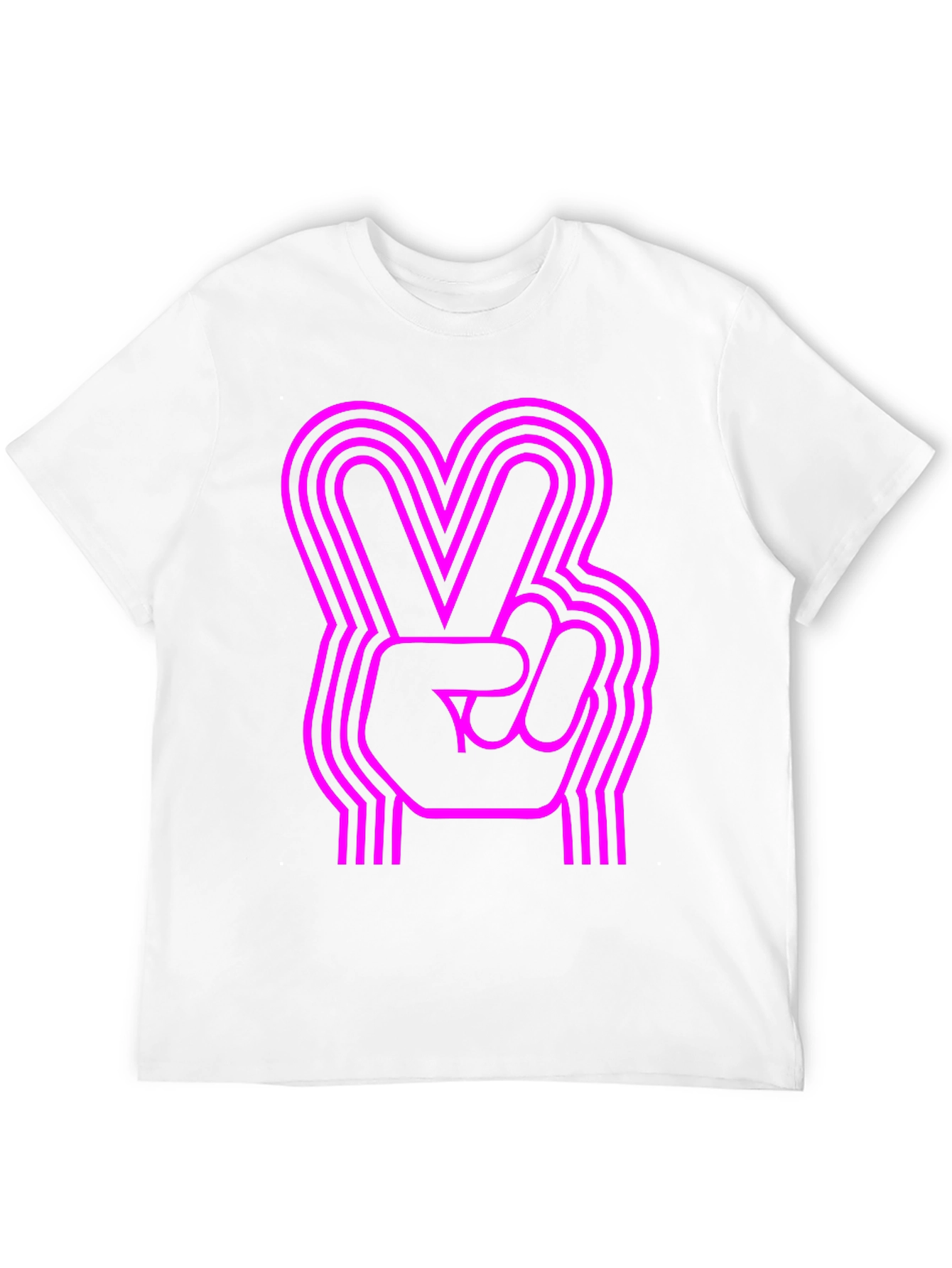 Black Retro Peace Sign Graphic Tee view 12