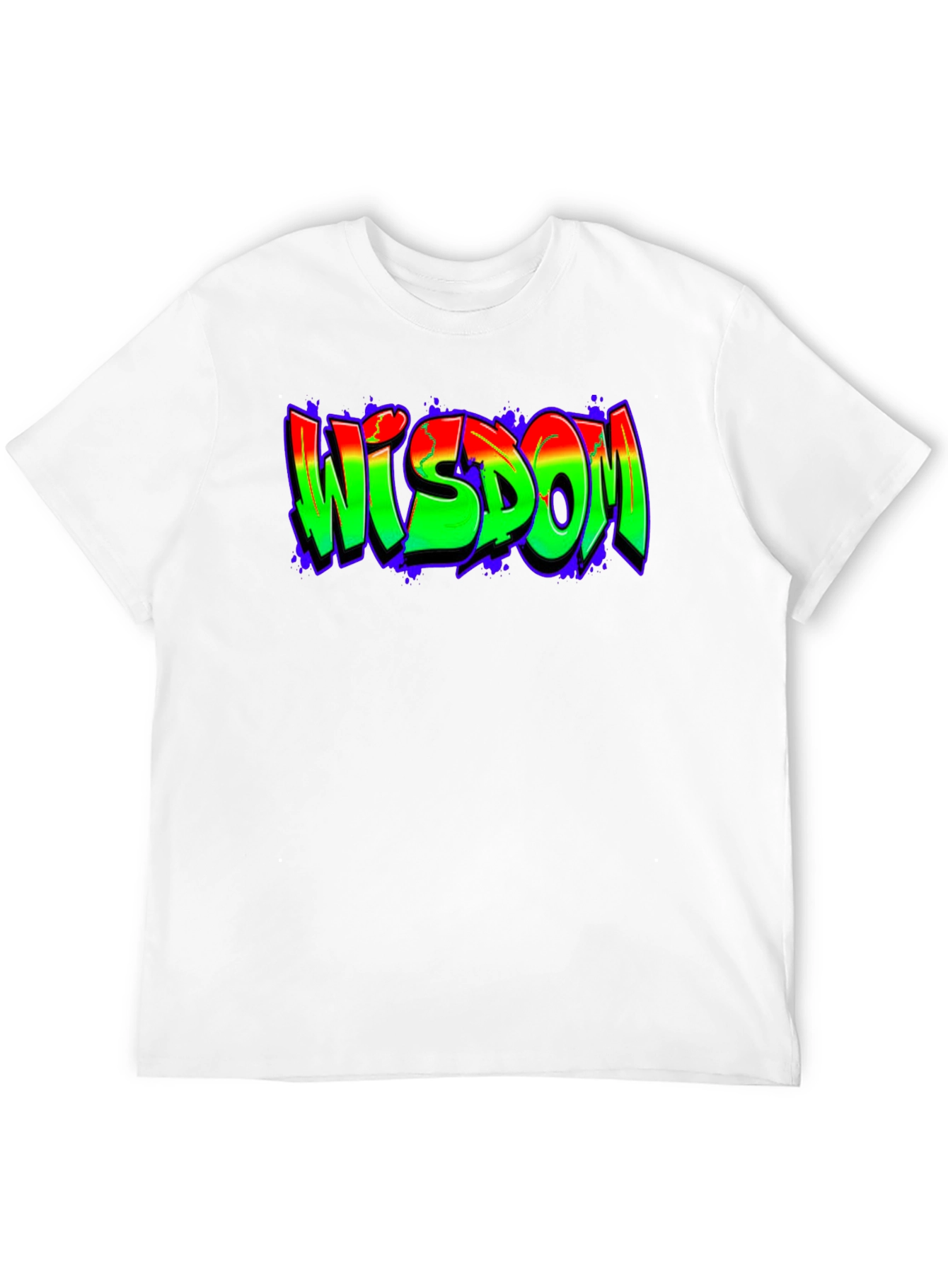Black Wisdom Graffiti T-Shirt - Urban Streetwear view 12