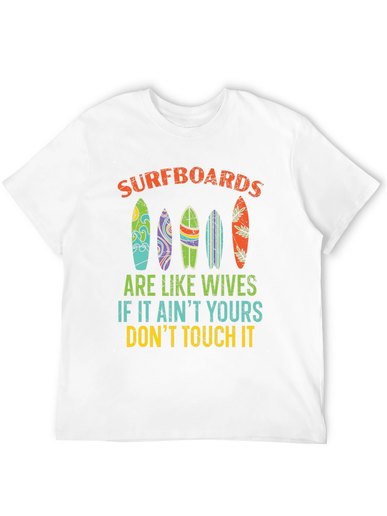 Black Surfboards Are Like Wives Graphic Tee view 12