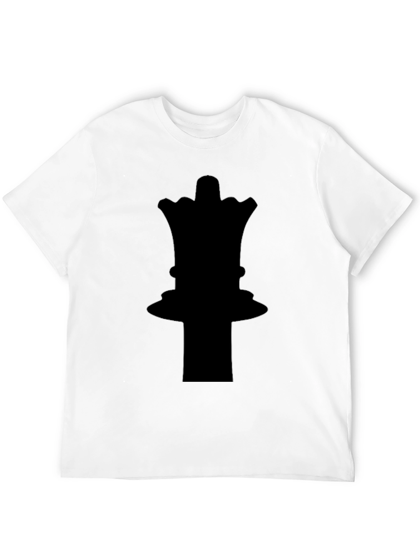 Black Chess Queen Graphic Tee - Black Cotton T-Shirt view 12