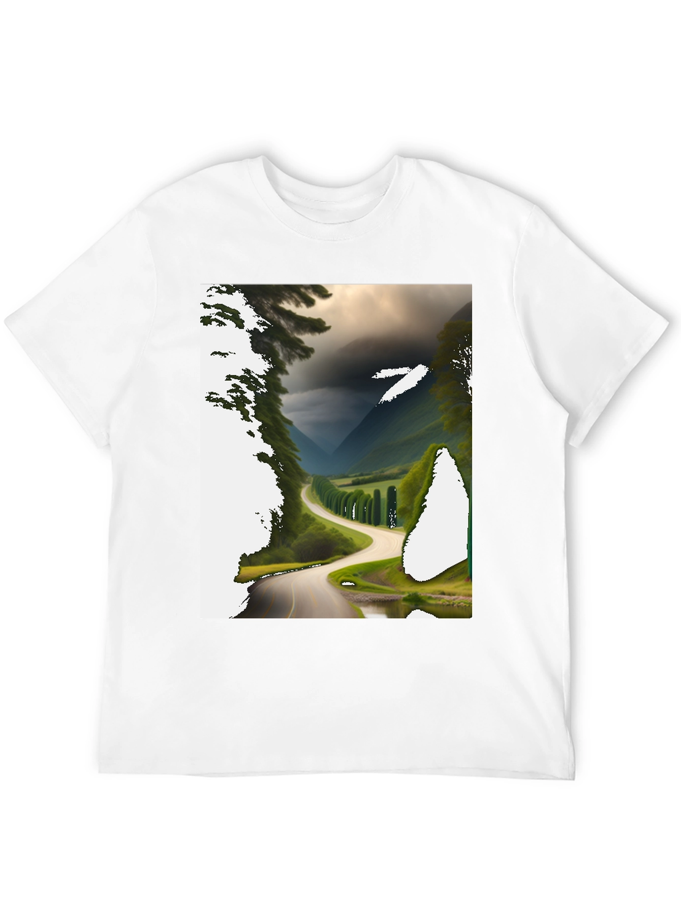 Black Scenic Route Graphic Tee - Black view 12