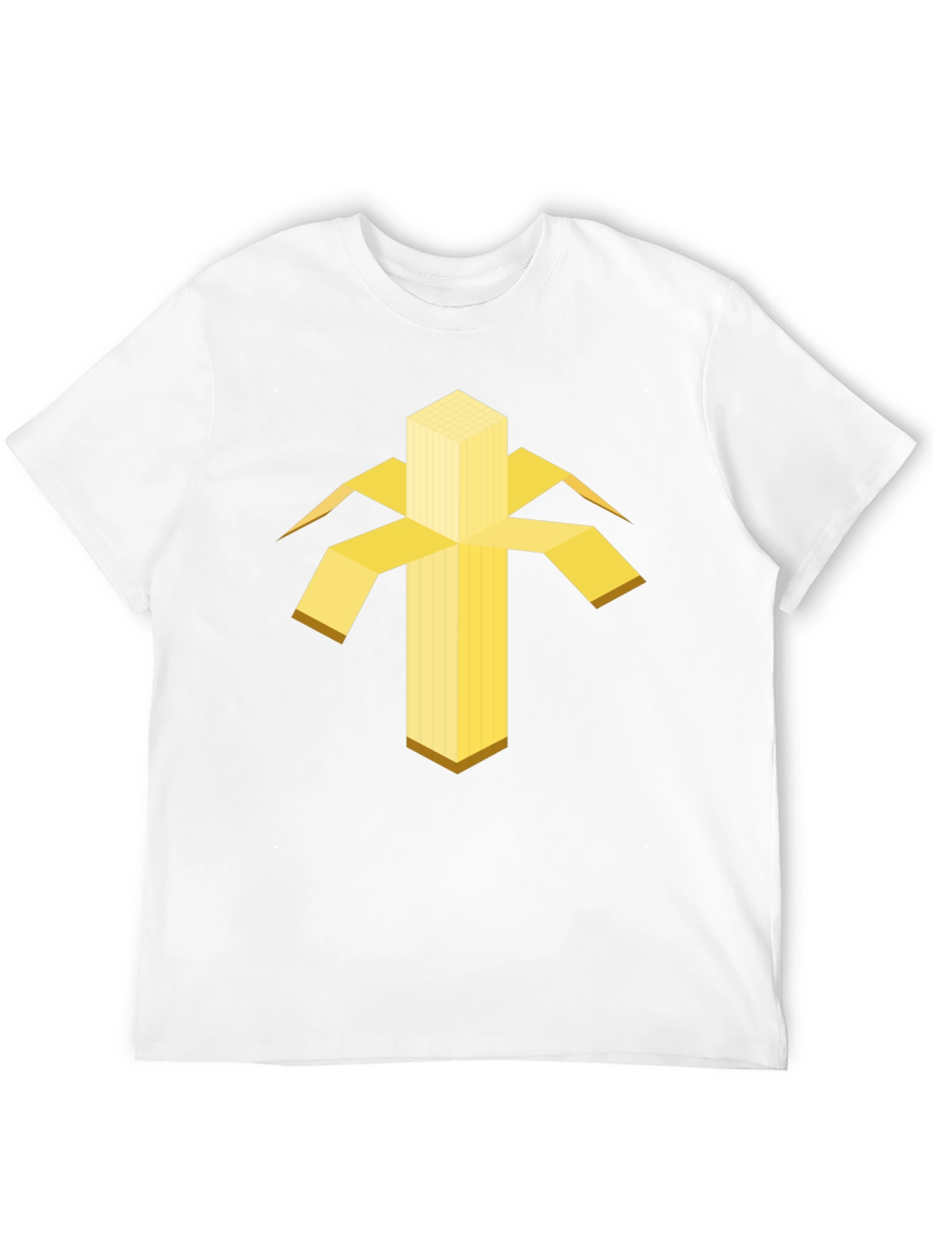 Black Geometric Banana Graphic Tee view 12