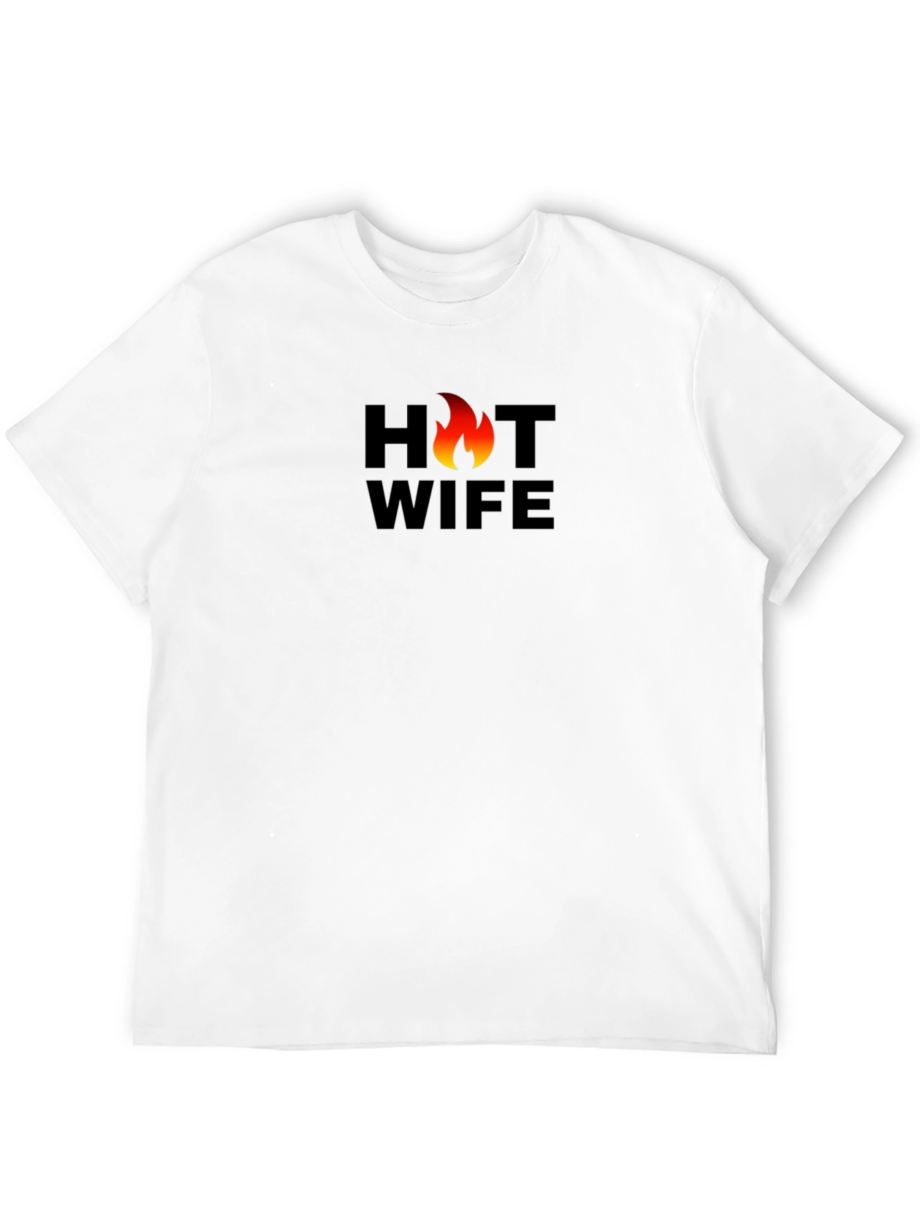 Black Hot Wife Graphic T-Shirt - Black Cotton Tee view 12