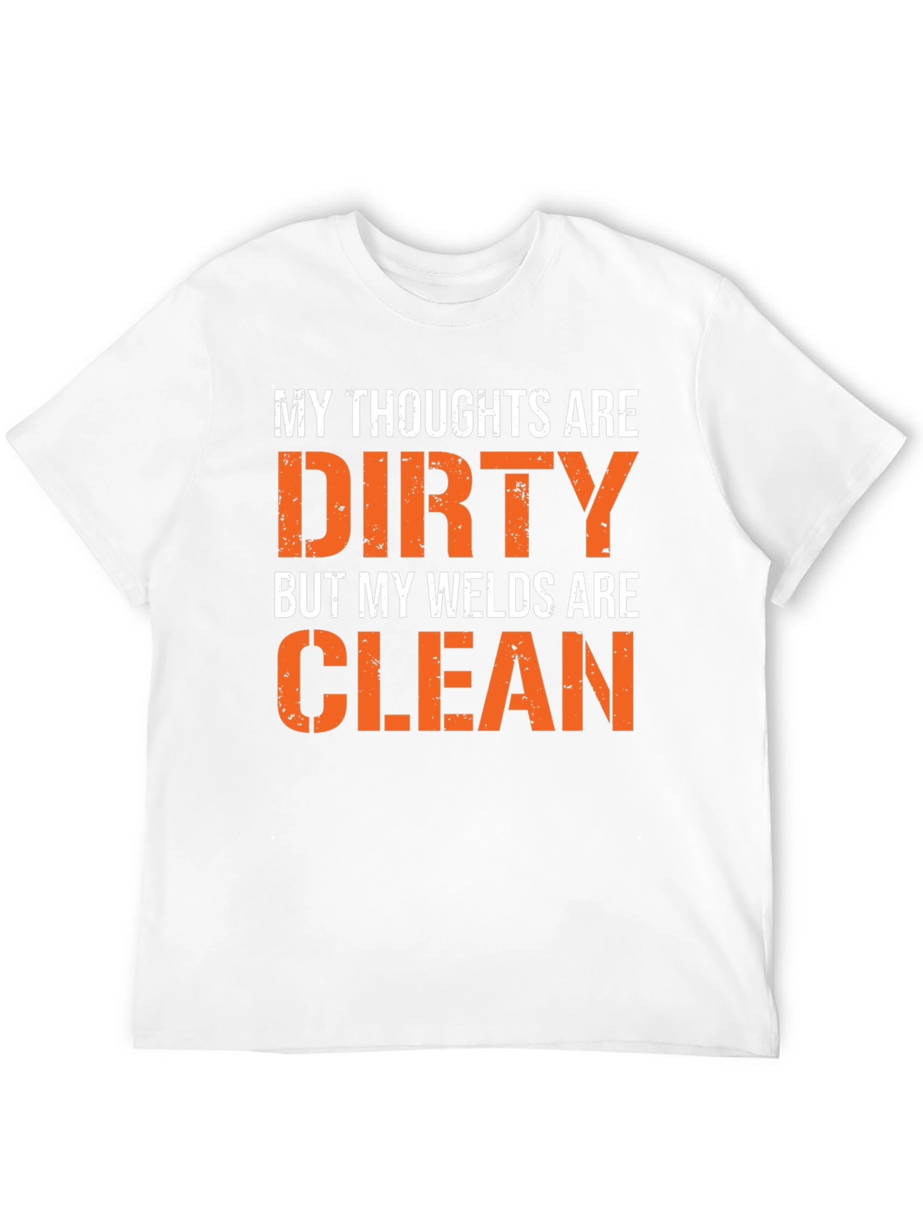 Black Dirty Thoughts, Clean Welds Graphic Tee view 12