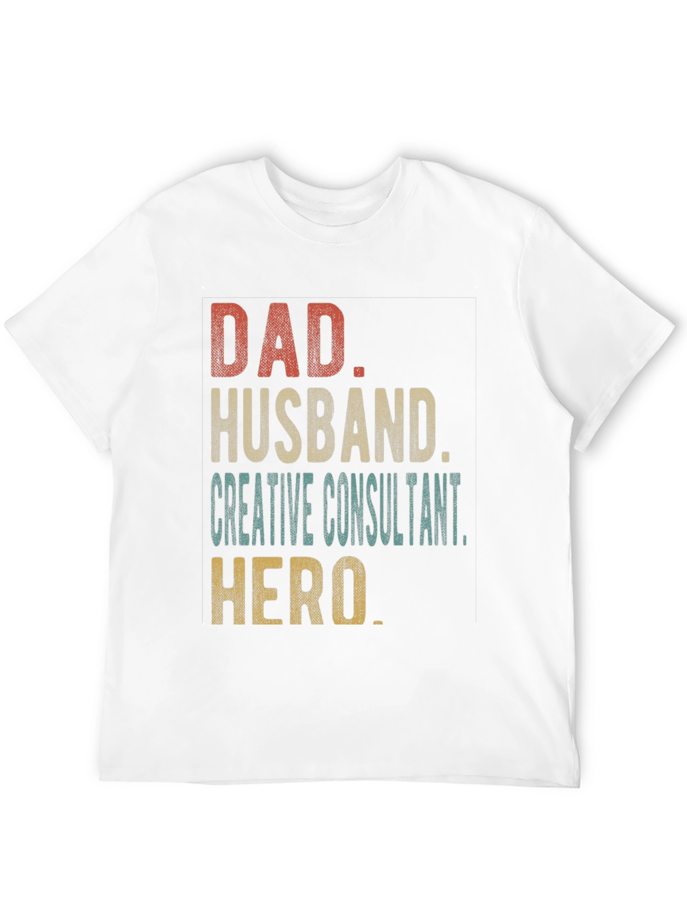 Black Dad Husband Creative Consultant Hero T-Shirt view 12