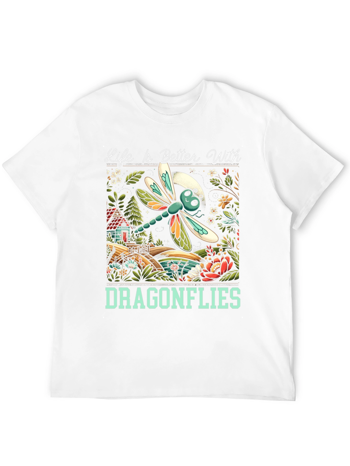 Black Life is Better With Dragonflies T-Shirt view 12