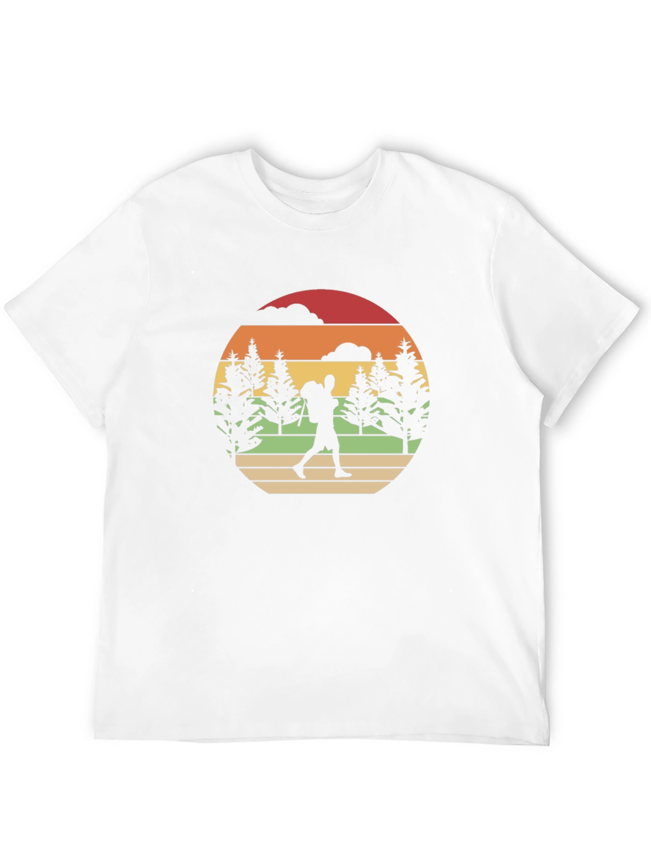 Black Retro Hiker Graphic T-Shirt view 12