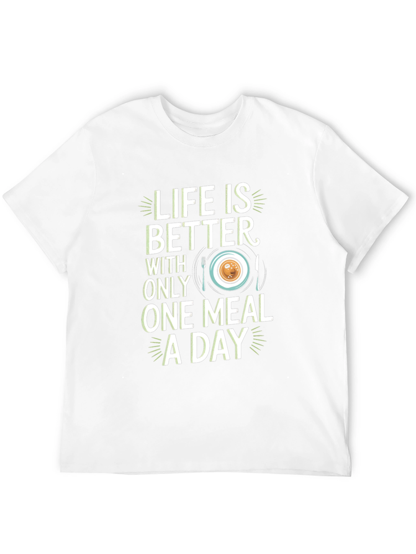 Black Life Is Better One Meal A Day Graphic Tee view 12