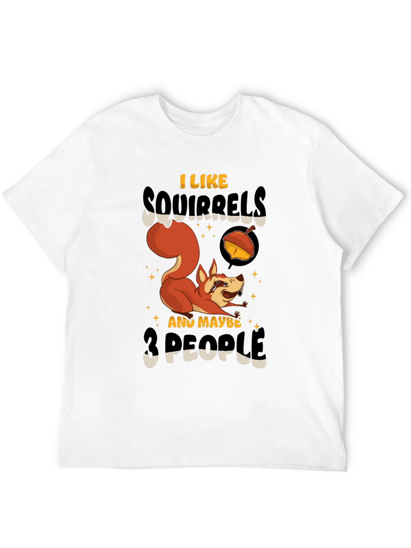 Black Squirrel Lover Graphic T-Shirt view 12