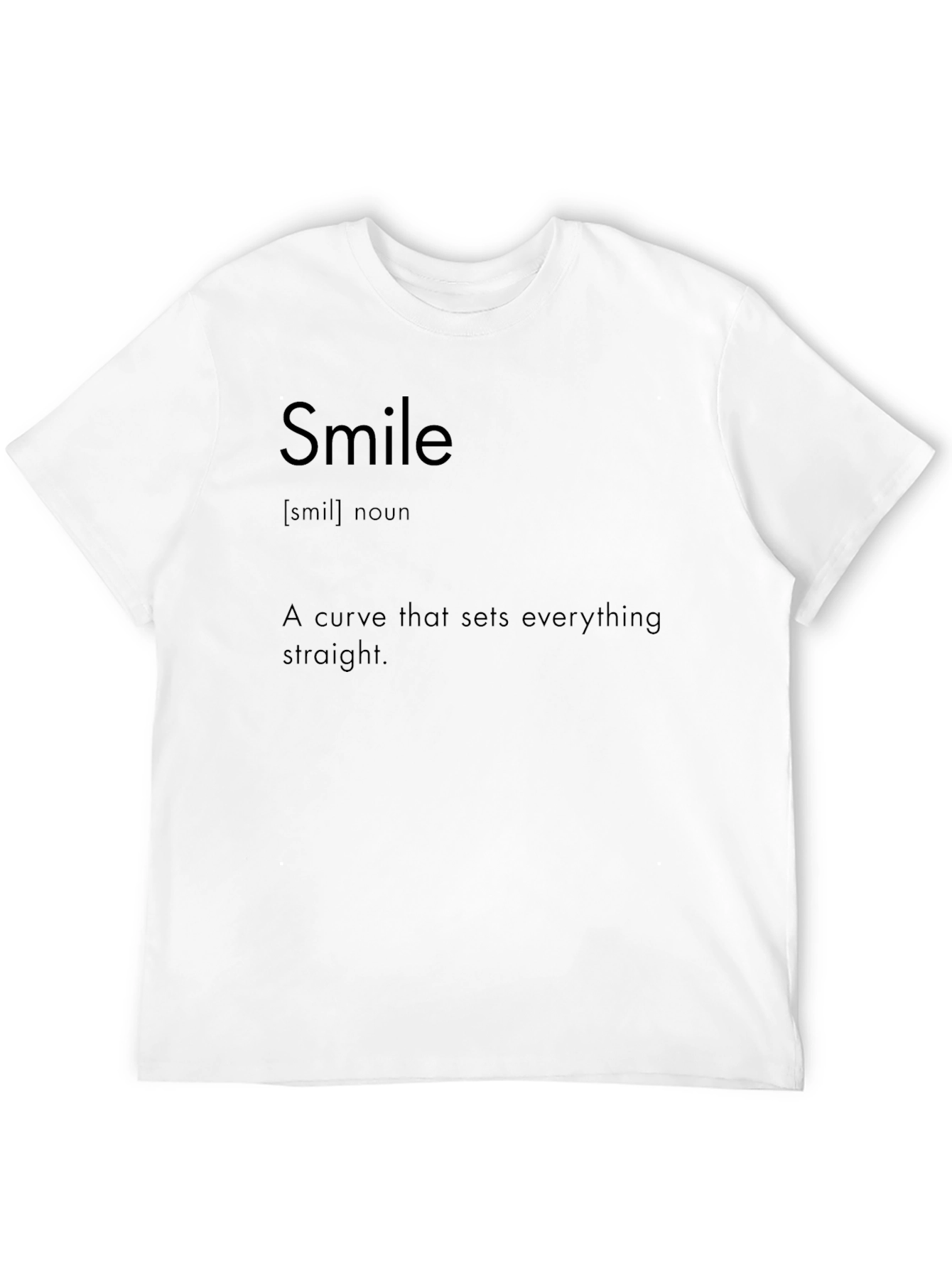 Black Smile Definition Black T-Shirt view 12