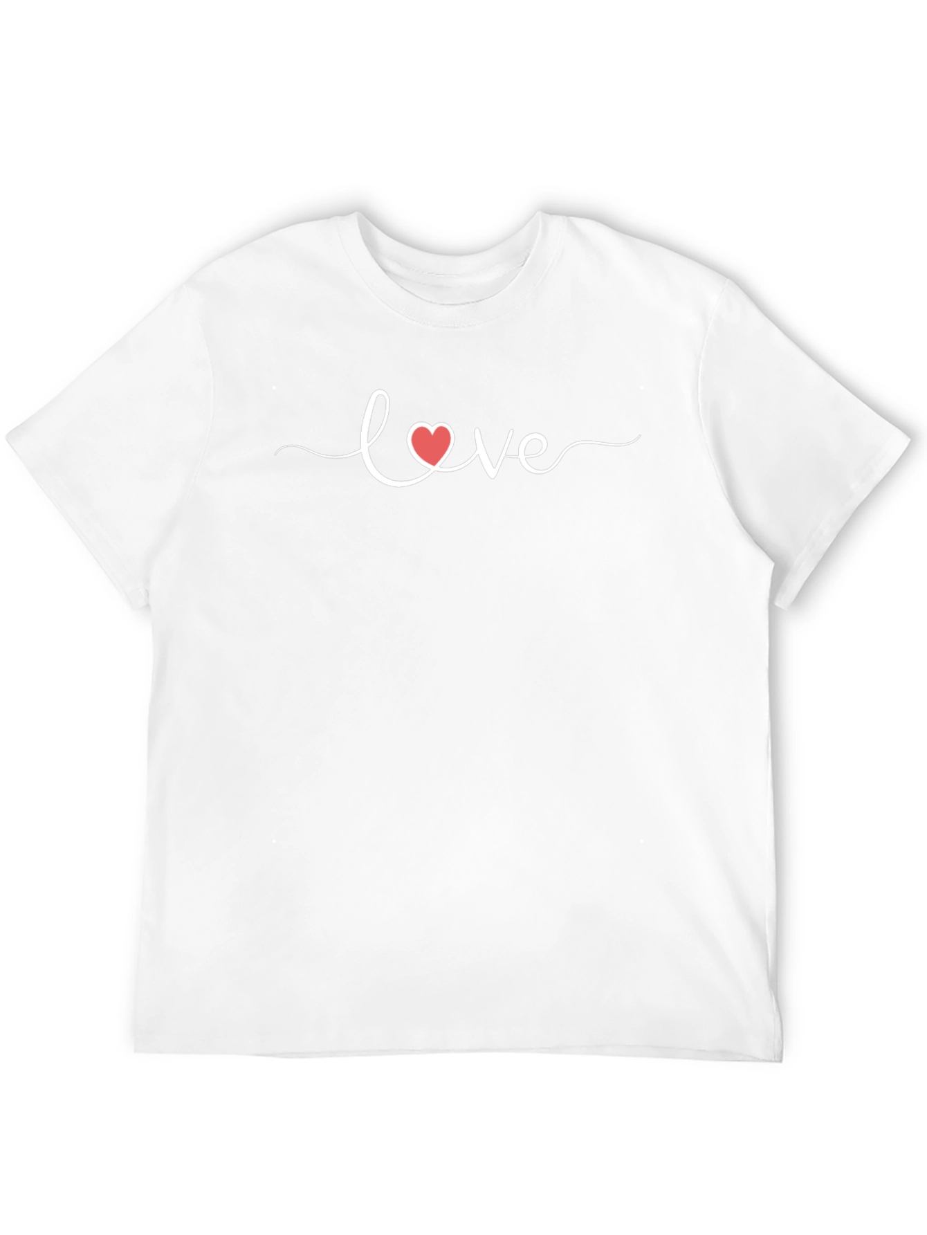 Black Love Heart Graphic Black T-Shirt view 12