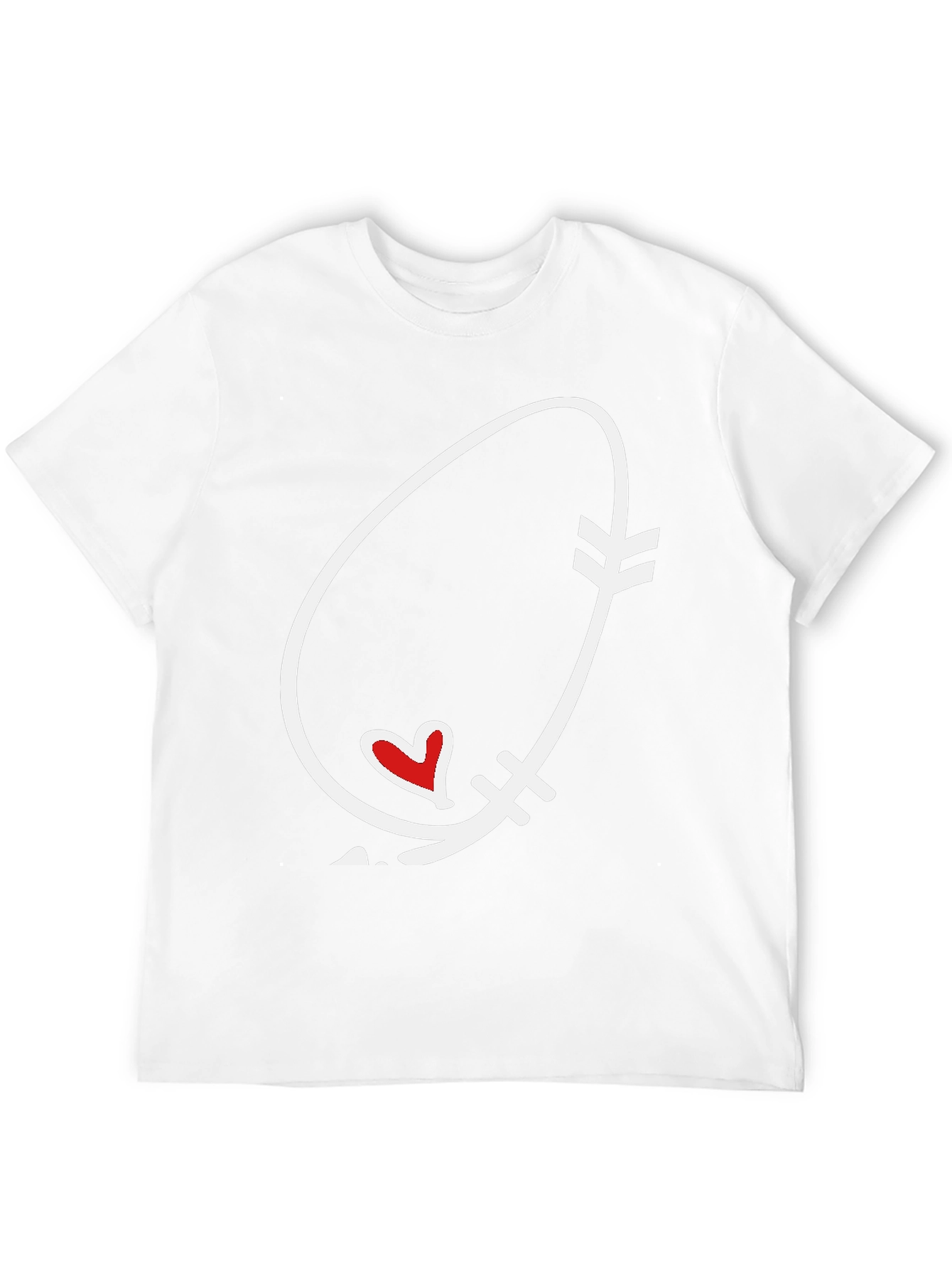 Black Arrow Heart Graphic Tee - Black Unisex view 12