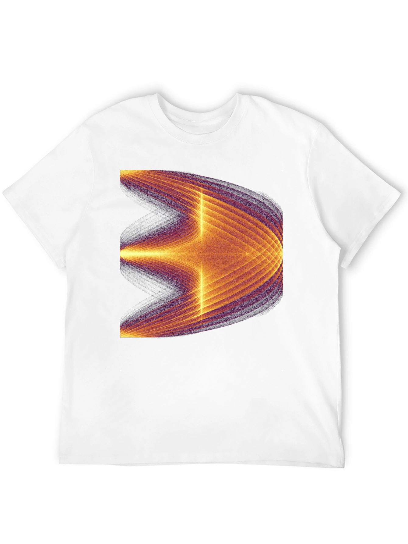 Black Abstract Graphic Tee - Modern Black T-Shirt view 12