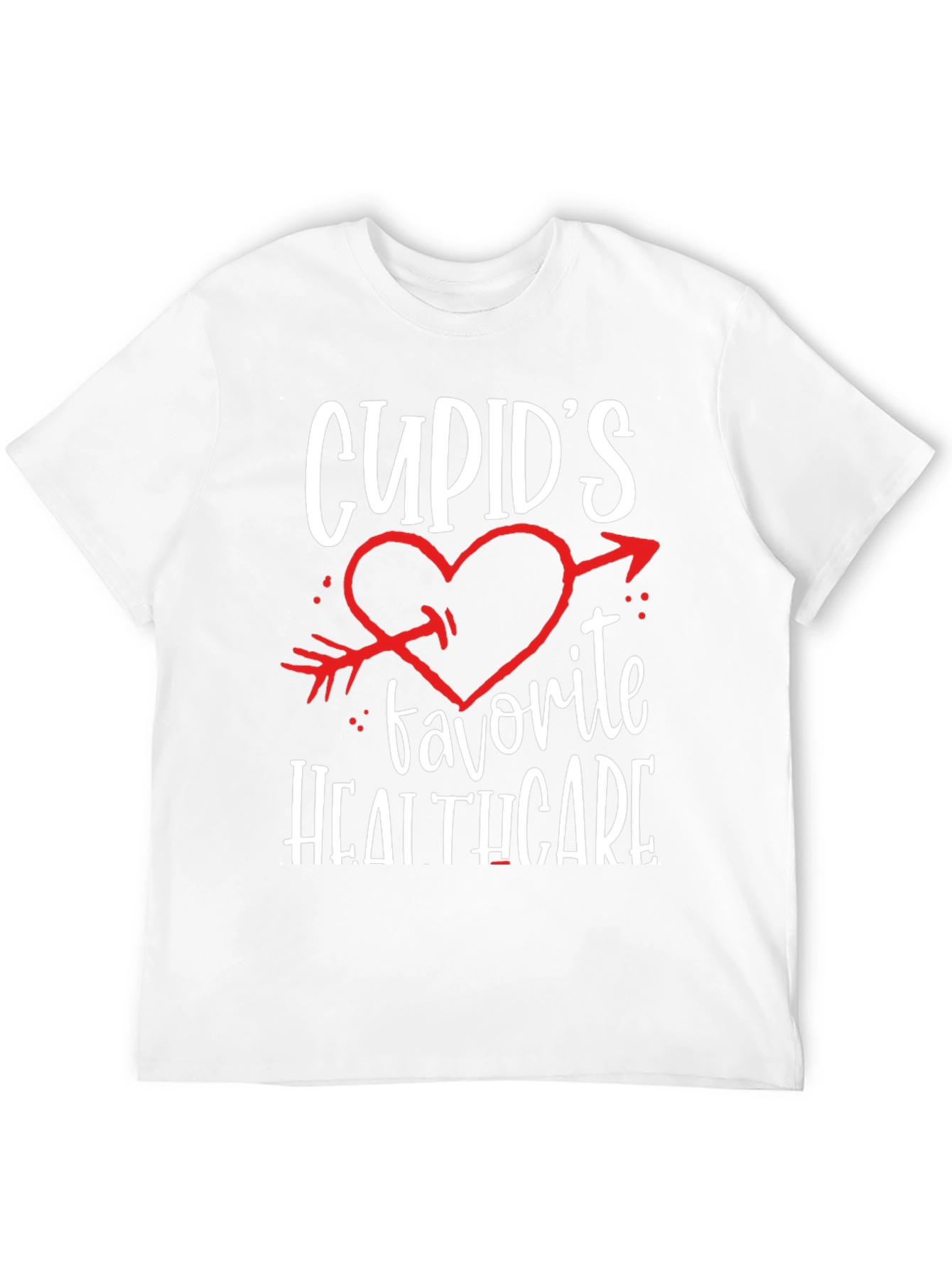 Black Cupid's Favorite Healthcare Black T-Shirt view 12