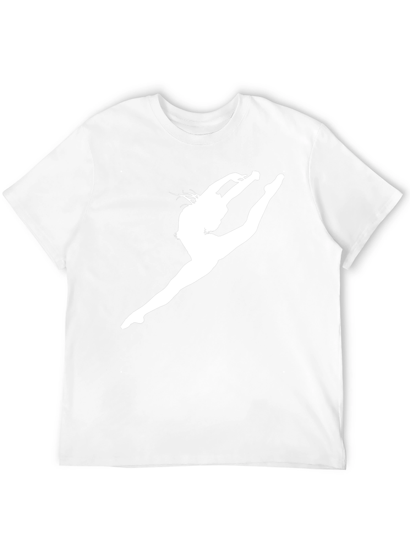 Black Gymnast Silhouette Black T-Shirt view 12