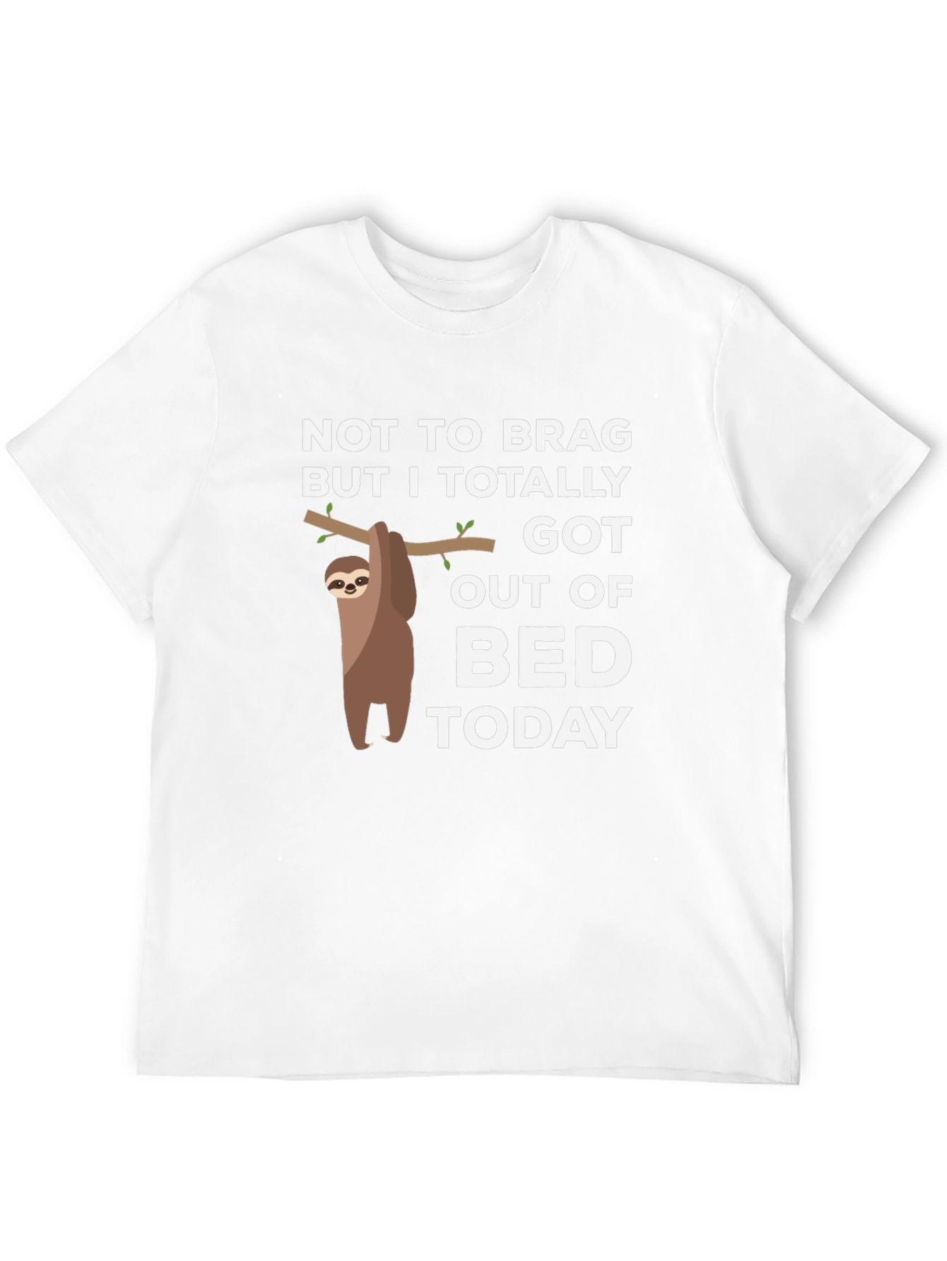 Black Sloth Got Out of Bed T-Shirt - Funny Lazy Tee view 12